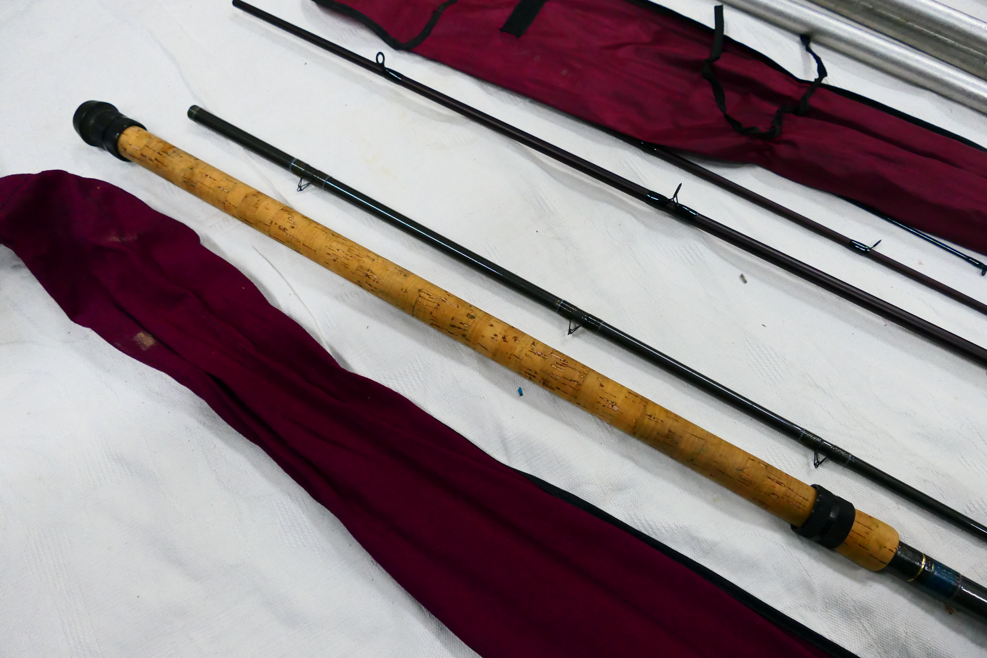 Three rods comprising a two piece Drennan 9' 6" Mini Carp Feeder, - Image 2 of 19