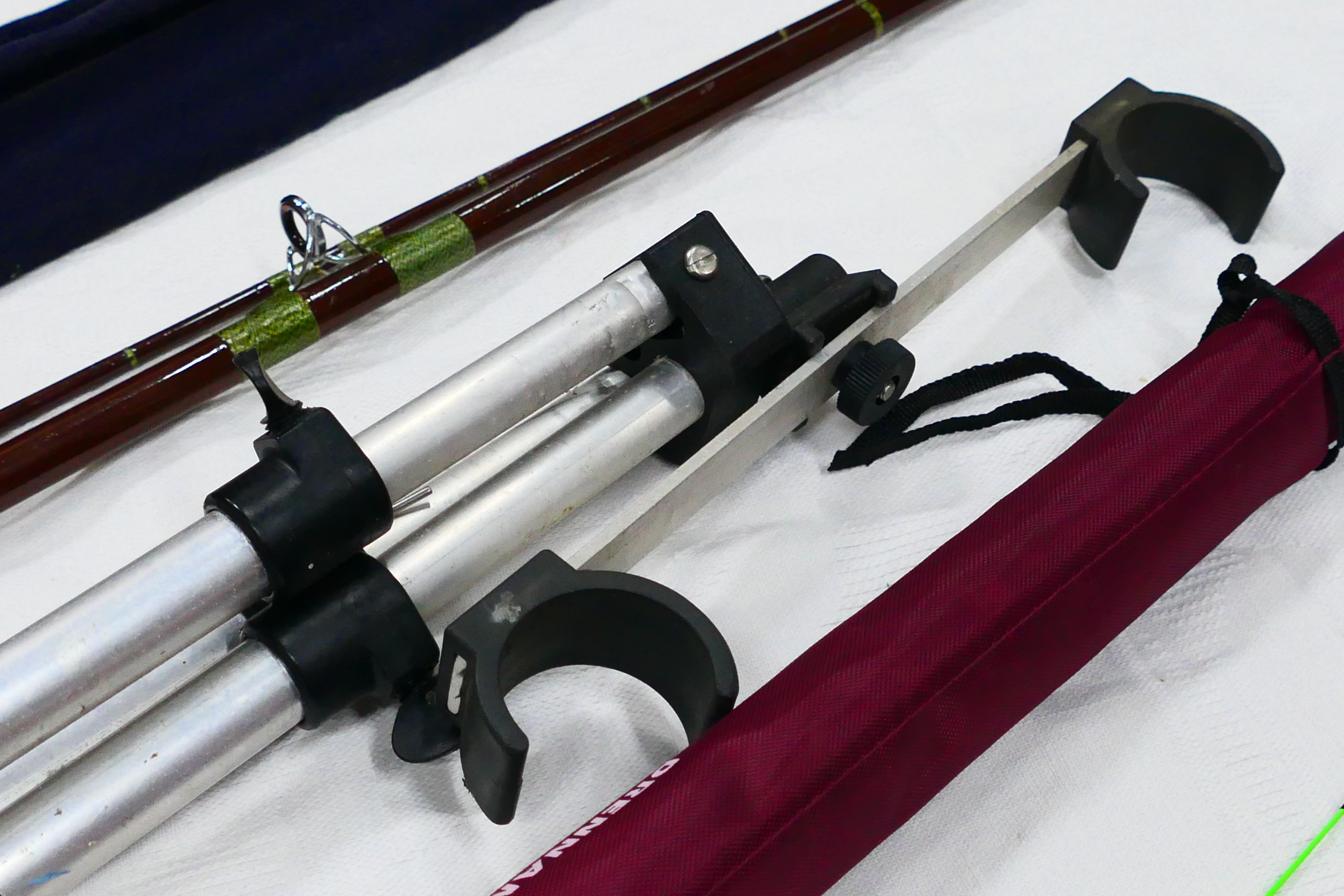 Three rods comprising a two piece Drennan 9' 6" Mini Carp Feeder, - Image 15 of 19