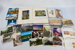 Deltiology - A collection of postcards including an album of cathedral related cards with notations.