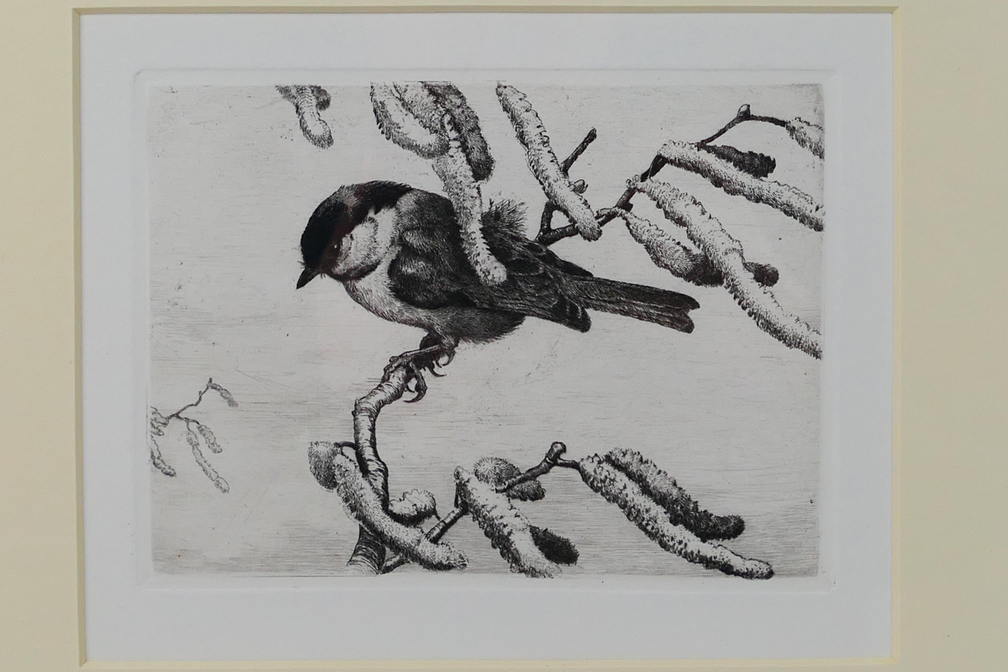 Two framed etchings comprising a landscape scene, signed in pencil by the artist and an avian study, - Image 2 of 8