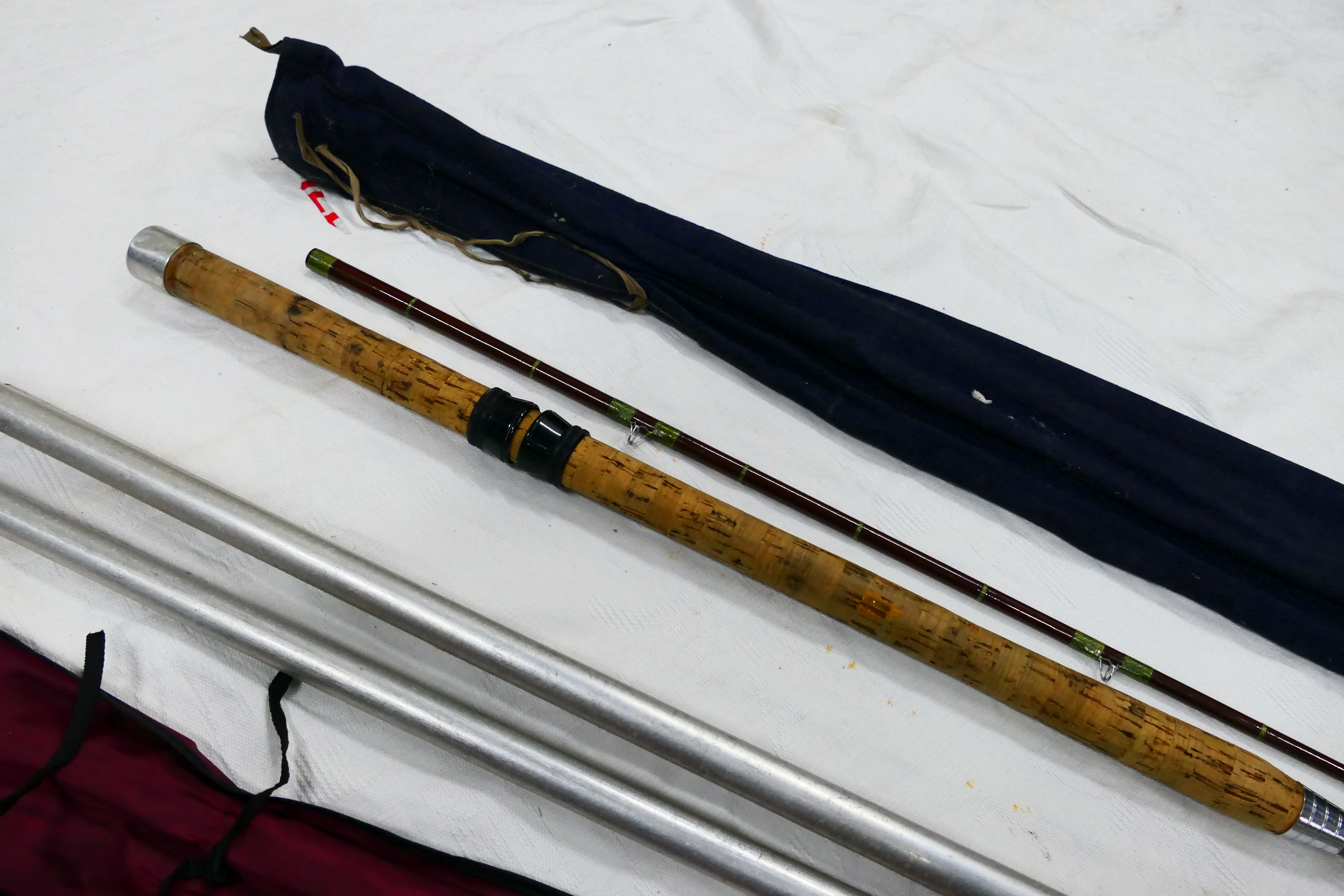 Three rods comprising a two piece Drennan 9' 6" Mini Carp Feeder, - Image 17 of 19