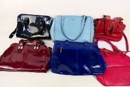 A quantity of handbags to include Superbia, Fiorelli, Vaschysac and other.