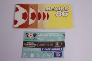 World Cup Football Ticket, Mexico 86 Nor