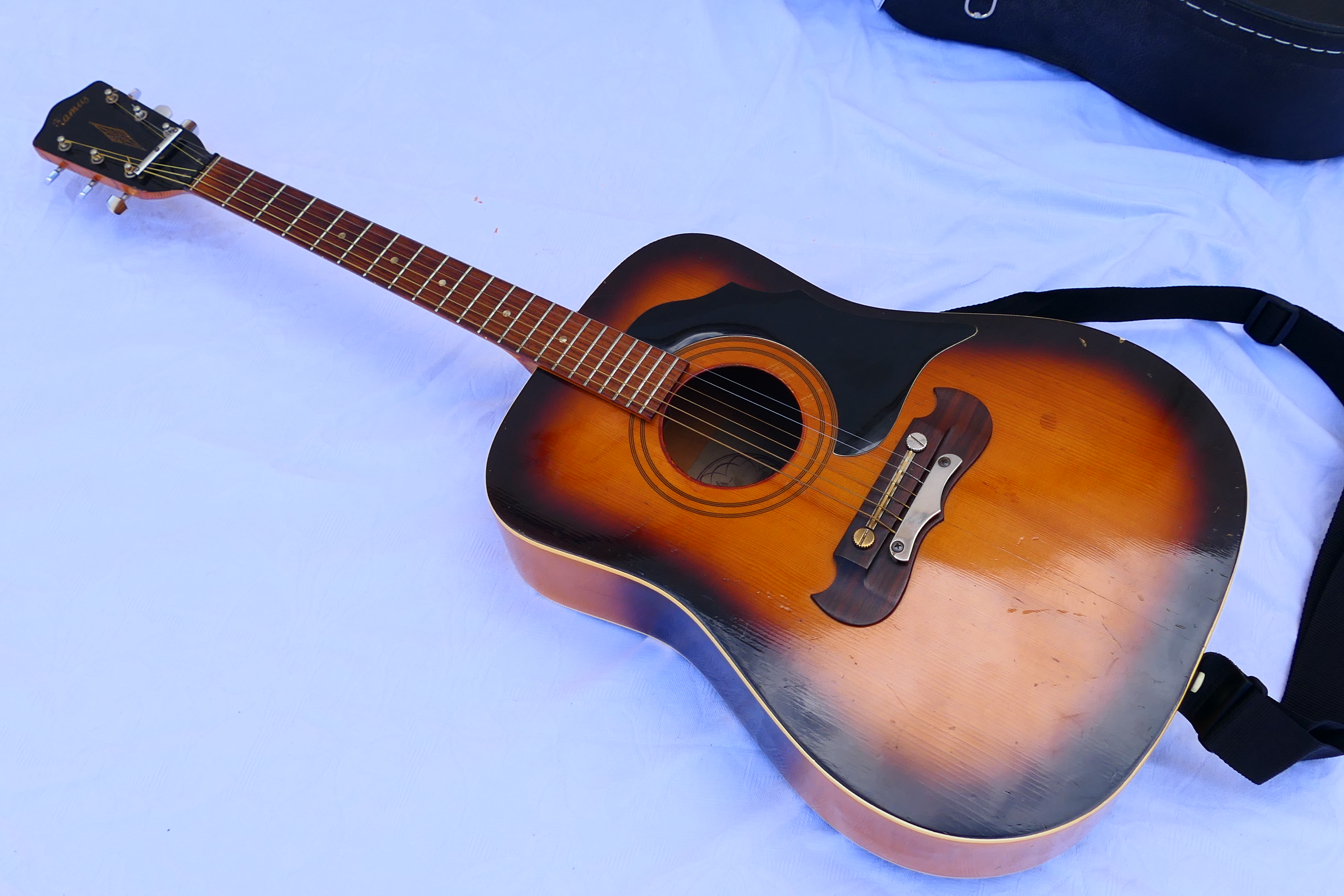 A German Framus acoustic guitar in fitted hard case, model 5/196, serial number 187**. - Image 2 of 11