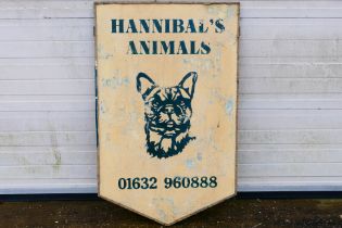 Television Prop - A shop sign for Hannibal's Animals pet shop as seen in the Netflix series Stay