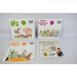 Three Roald Dahl Official Collector Edition coin sets comprising The BFG,