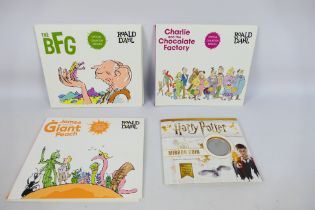 Three Roald Dahl Official Collector Edition coin sets comprising The BFG,