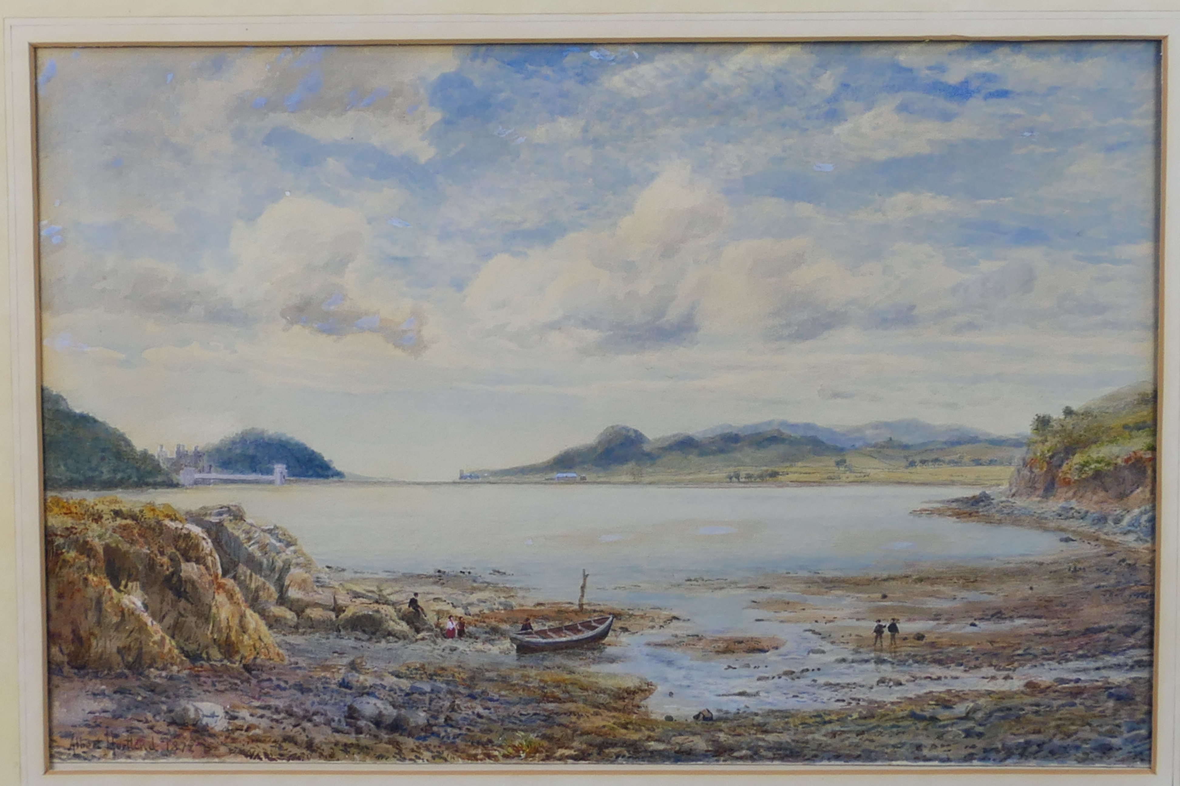 Henry Albert Hartland (1840 - 1893), two watercolour landscape scenes of Welsh interest, - Image 2 of 11