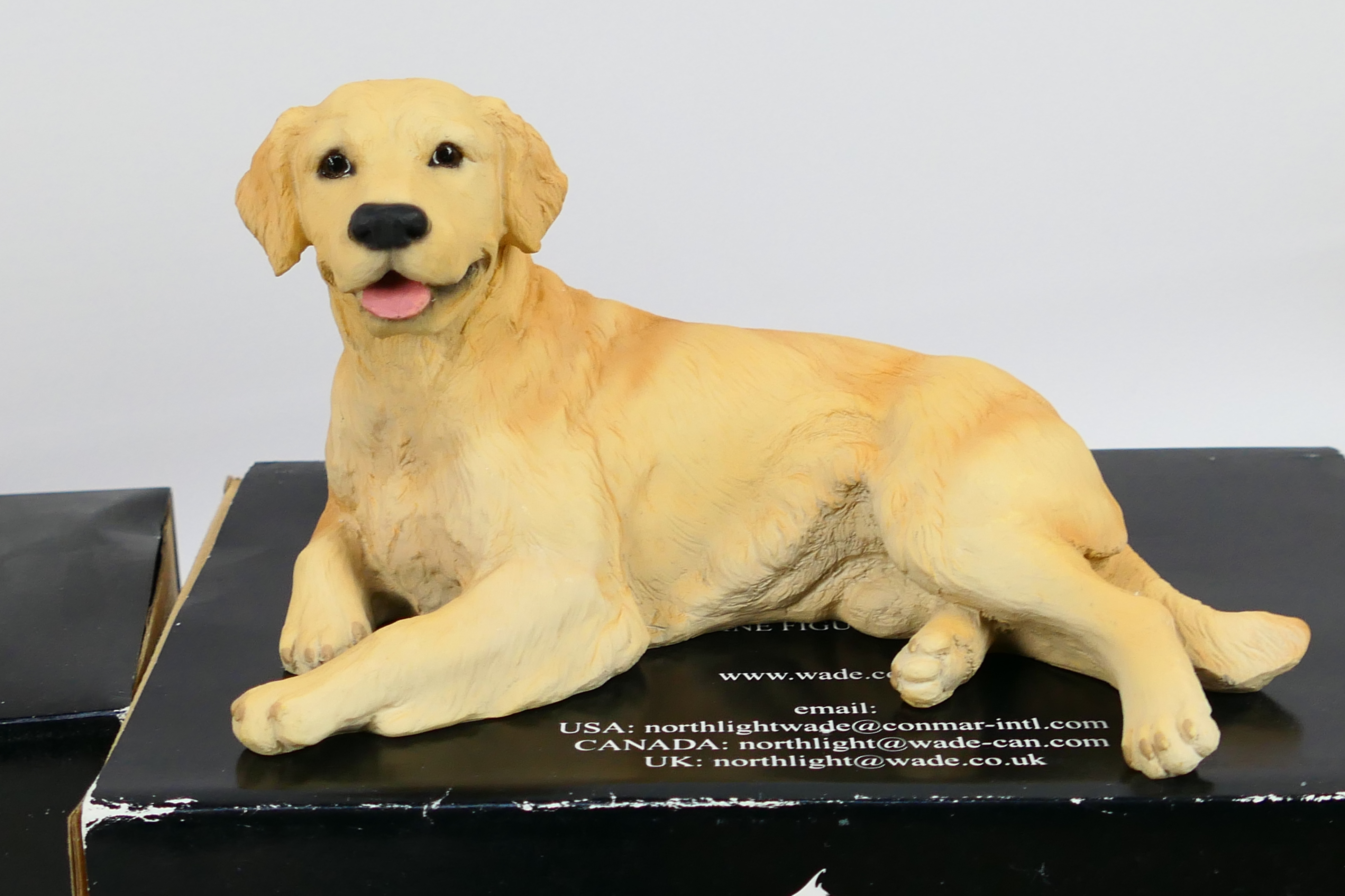Three boxed dog figures comprising Golden Retreiver, Black Labrador and Yellow Labrador. - Image 4 of 4