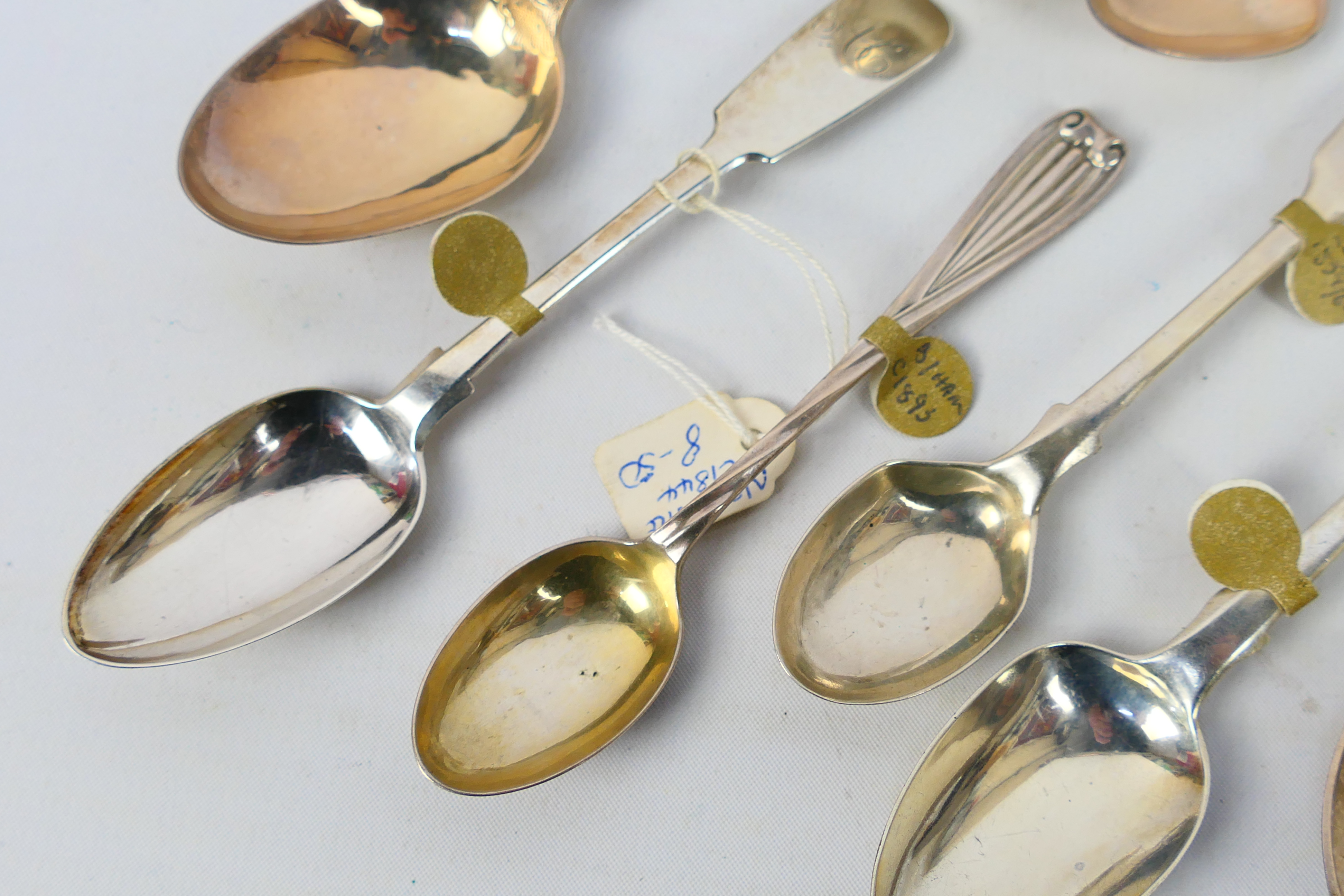 Victorian Silver - A collection of Victorian silver spoons, various assay and date marks, - Image 4 of 12
