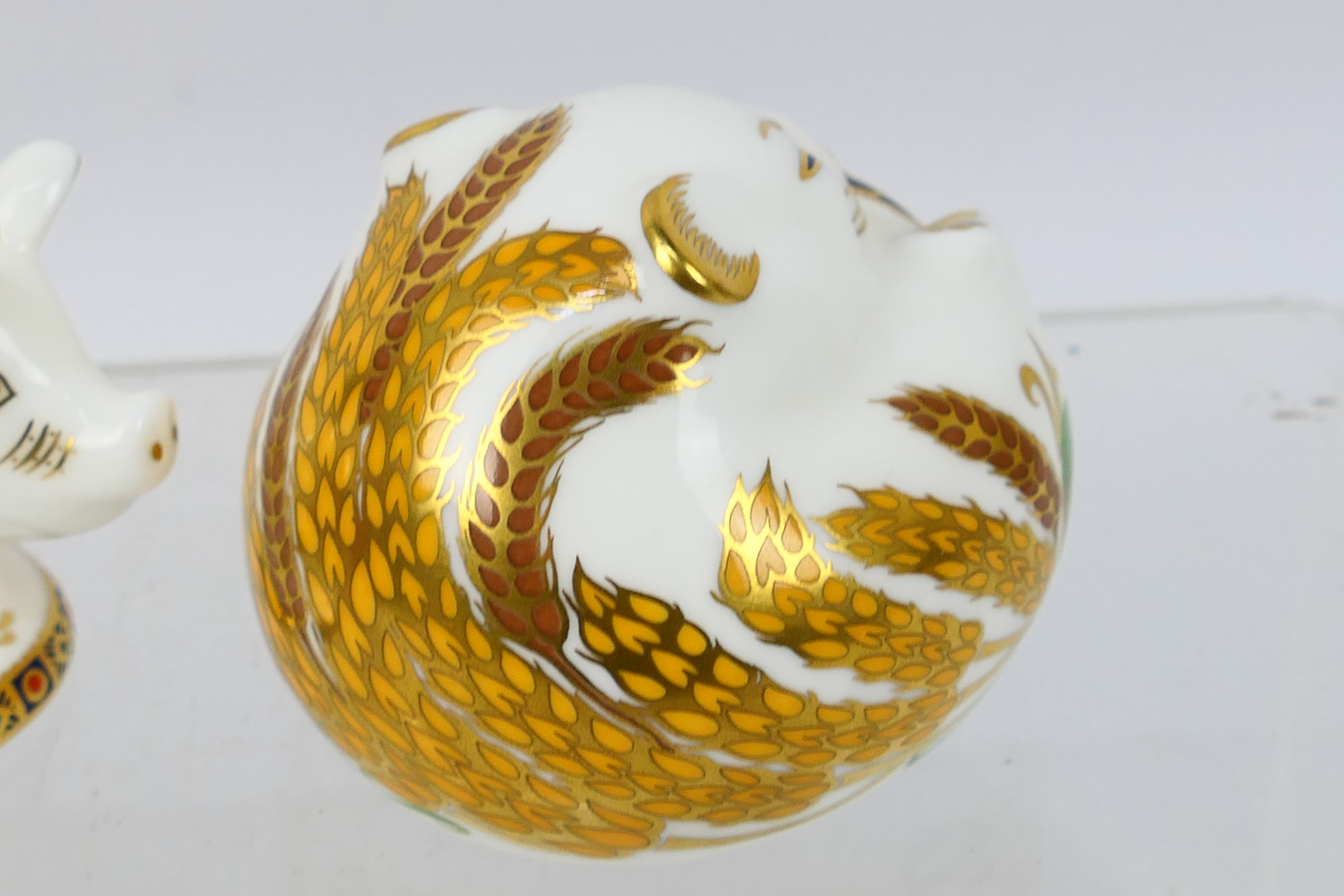 Royal Crown Derby - Three paperweights comprising a Collectors Guild Exclusive Poppy Mouse, - Image 7 of 10