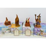 Four boxed limited edition Lilliput Lane Land Of Legend fantasy figures designed by Hap Henriksen