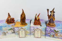 Four boxed limited edition Lilliput Lane Land Of Legend fantasy figures designed by Hap Henriksen