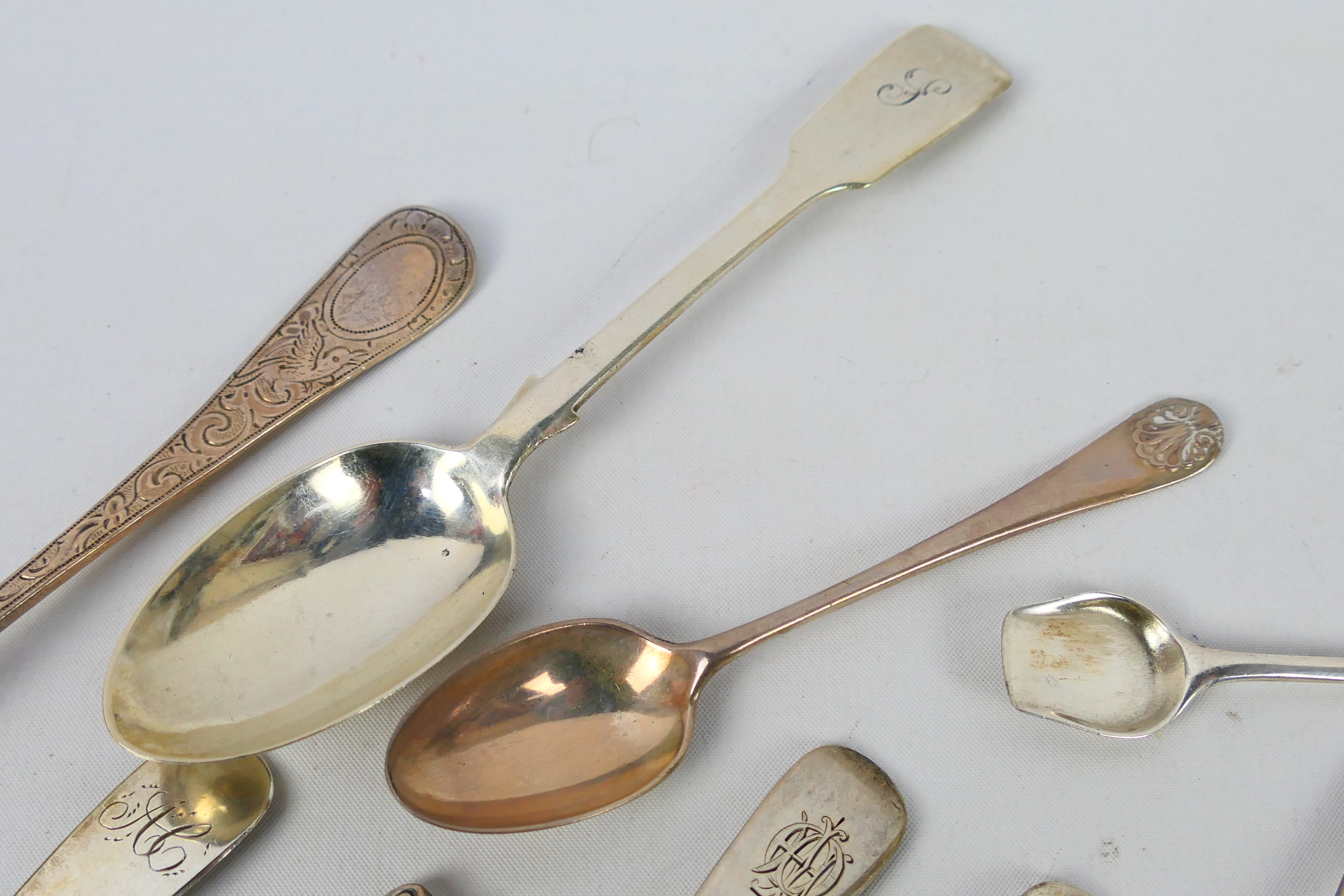 Victorian Silver - A collection of Victorian silver spoons, various assay and date marks, - Image 2 of 12