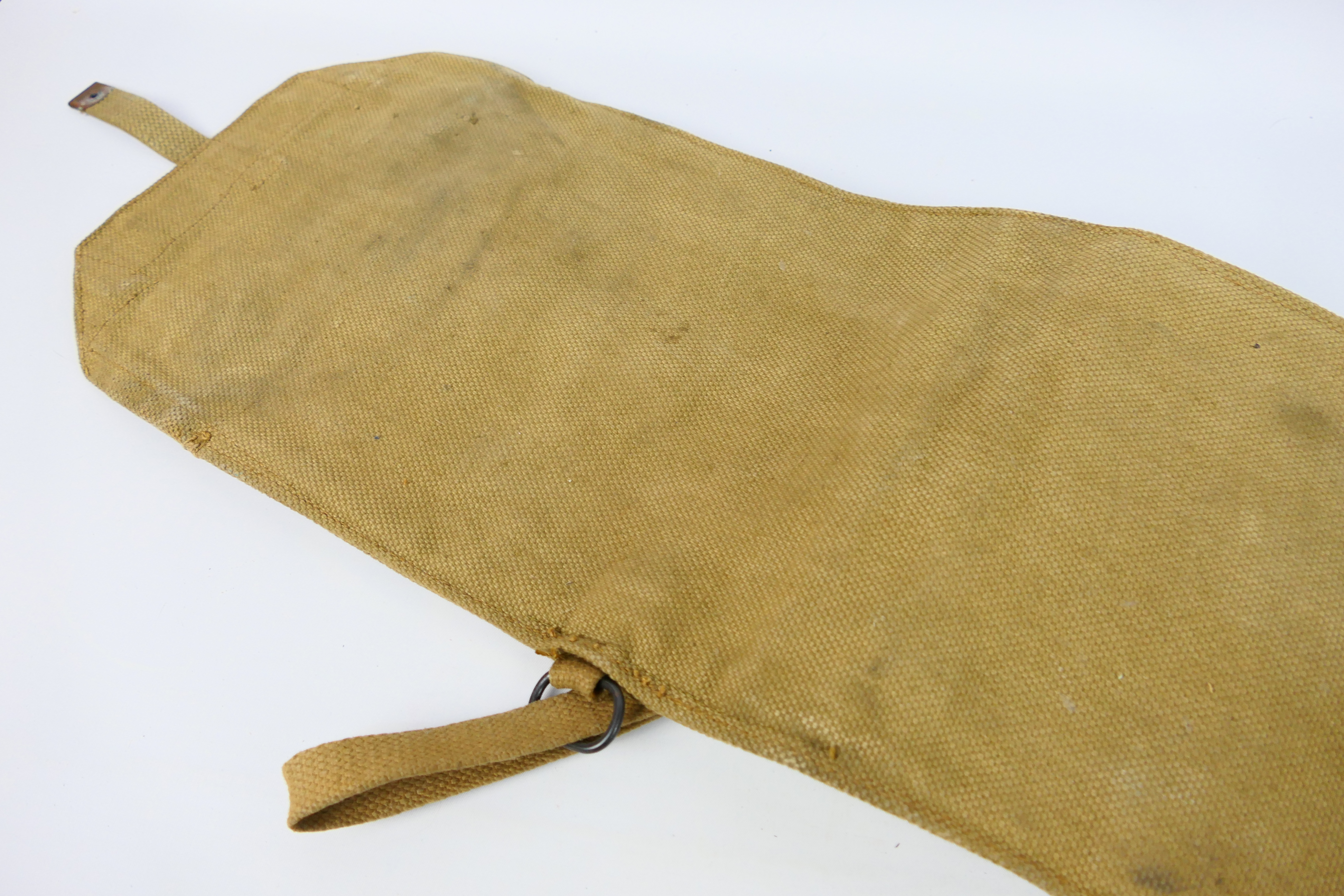 A British World War Two (WW2) 1942 Lee Enfield Sniper Rifle webbing cover. - Image 5 of 7