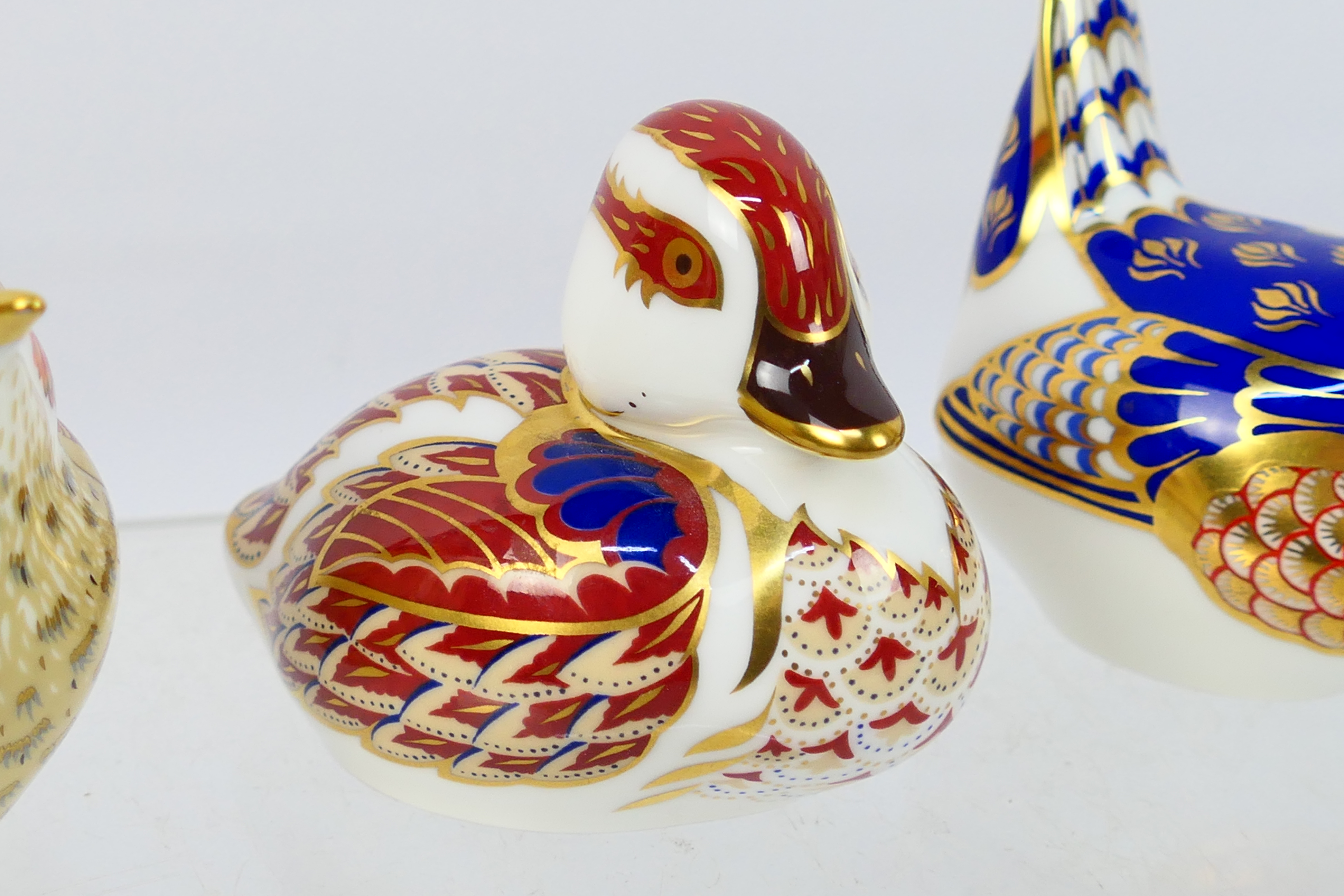 Royal Crown Derby - Three bird form paperweights comprising Jenny Wren, - Image 3 of 10