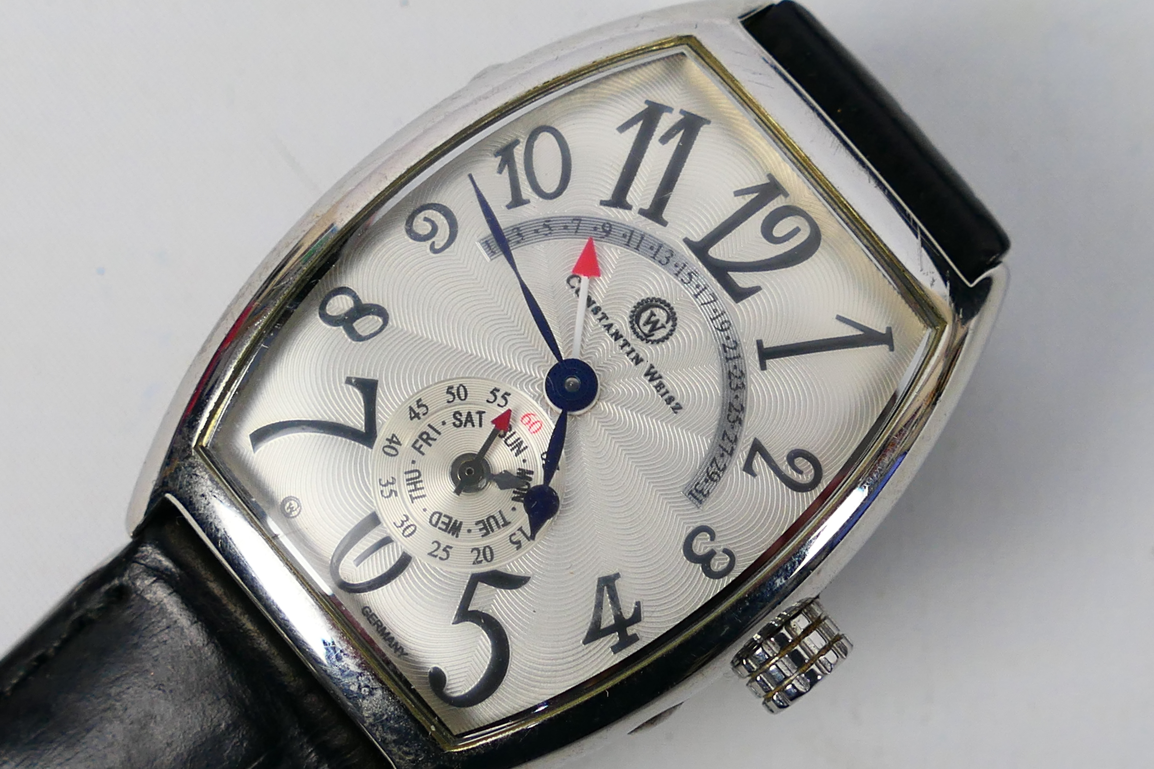 An Art Deco style gentleman's wrist watch by Constantin Weisz with subsidiary seconds dial - Image 3 of 10