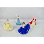 A collection of Royal Doulton lady figures to include Gemstones Collection,