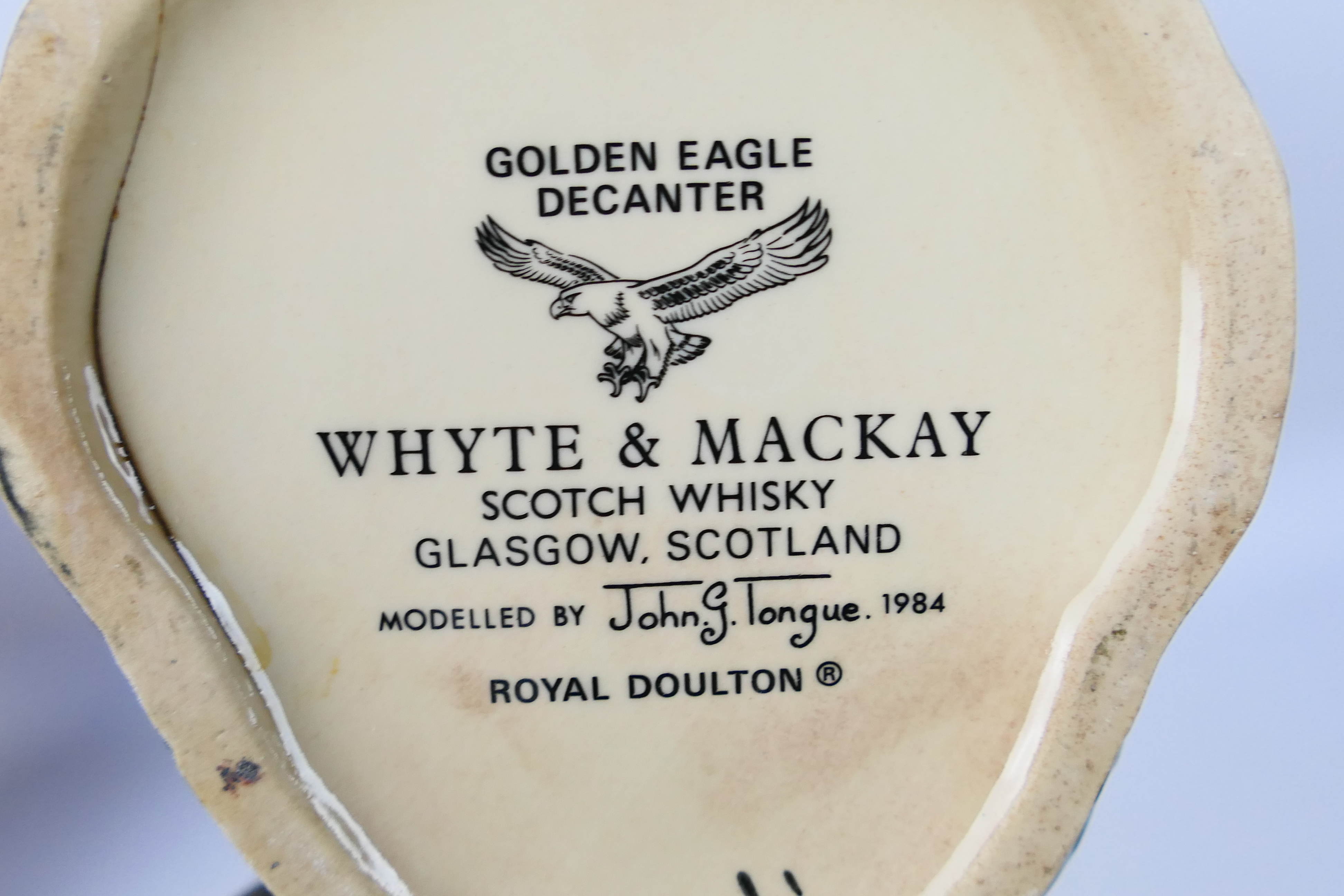 Whyte & Mackay - A ceramic Royal Doulton decanter in the form of a Golden Eagle from the Scottish - Image 10 of 10