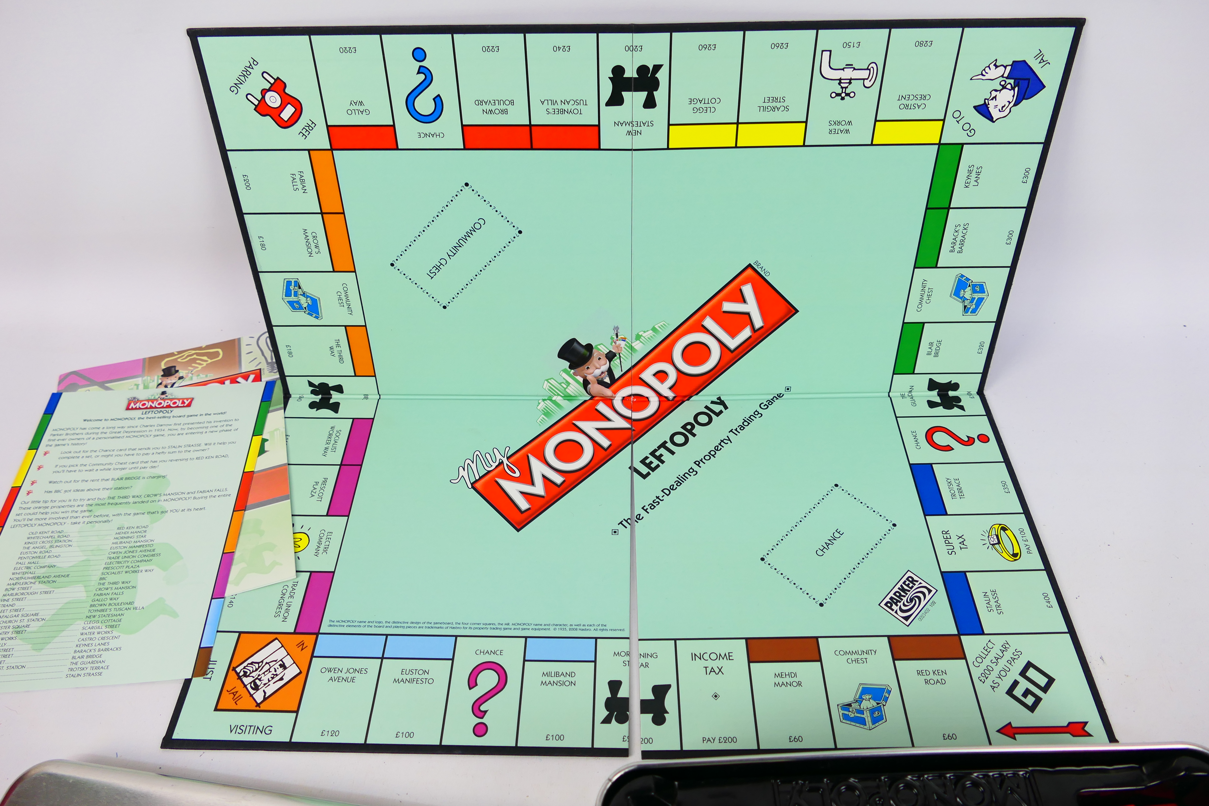 Monopoly - A rare personalised Monopoly game specially made by Hasbro for a British political - Image 2 of 4