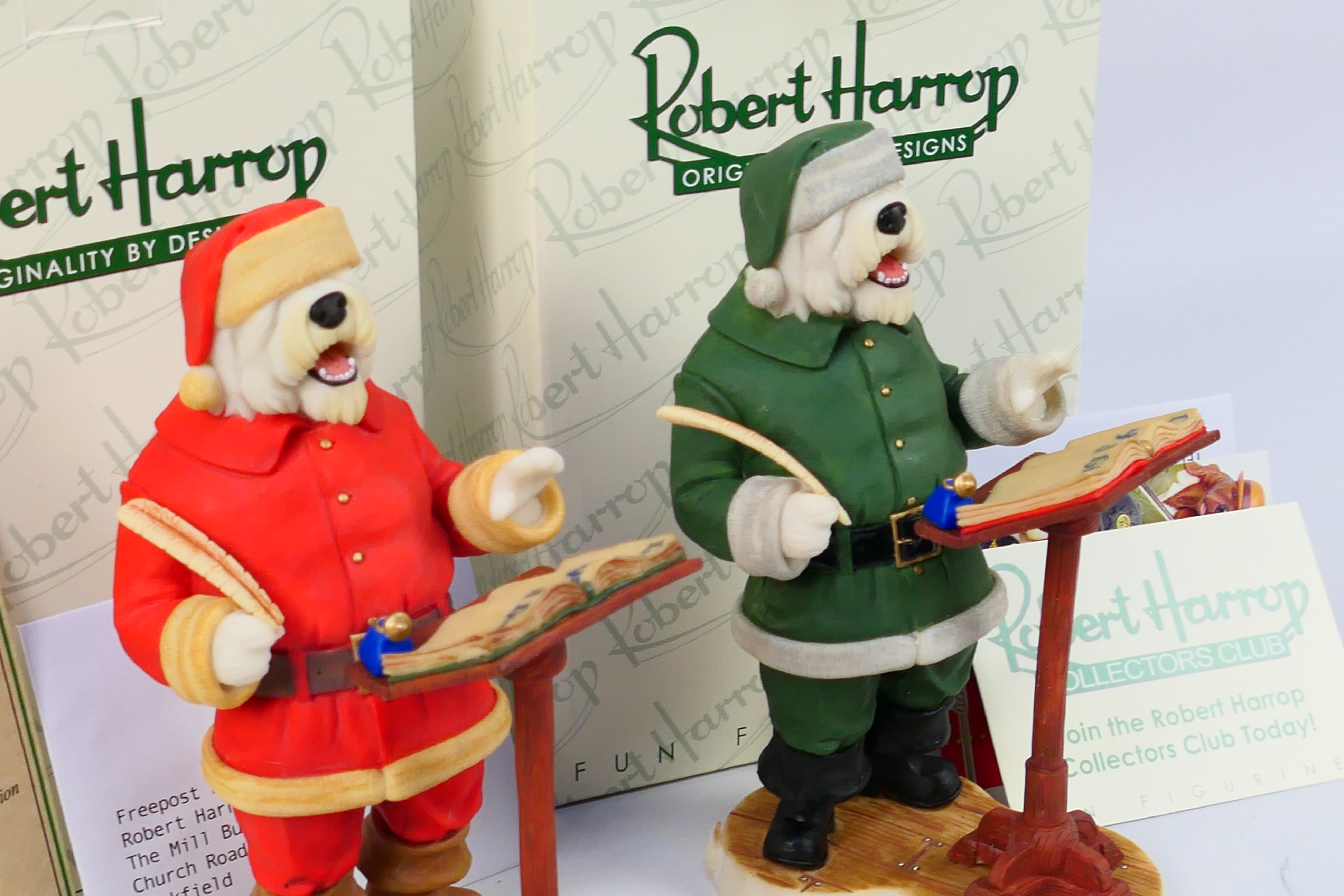 Robert Harrop - Doggie People - A pair of Robert Harrop resin figurines of Old English Sheepdog - Image 2 of 8