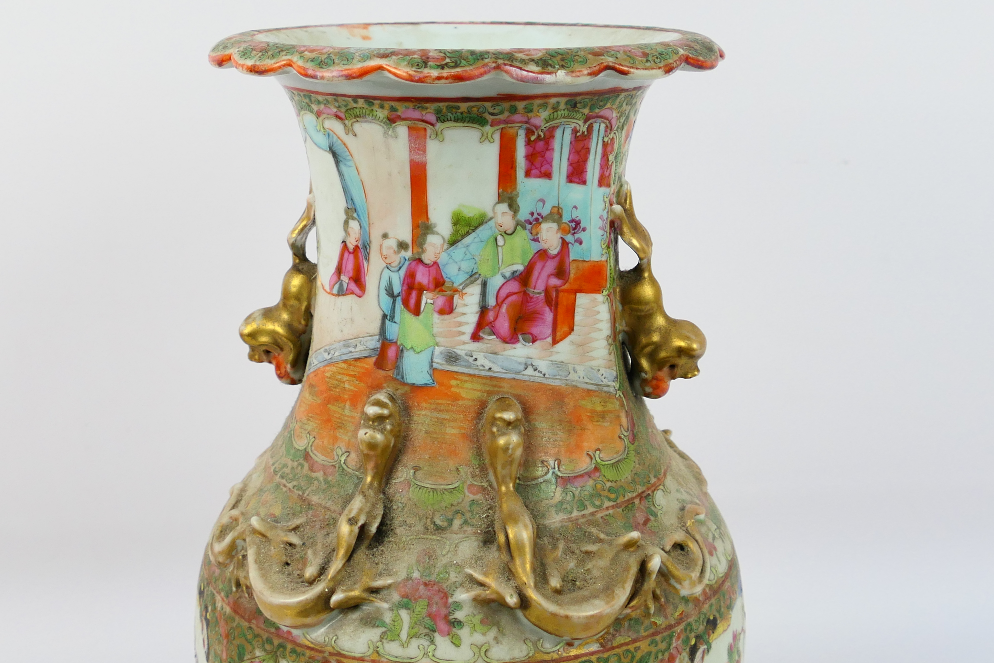 A Chinese famille rose vase, - Image 7 of 14