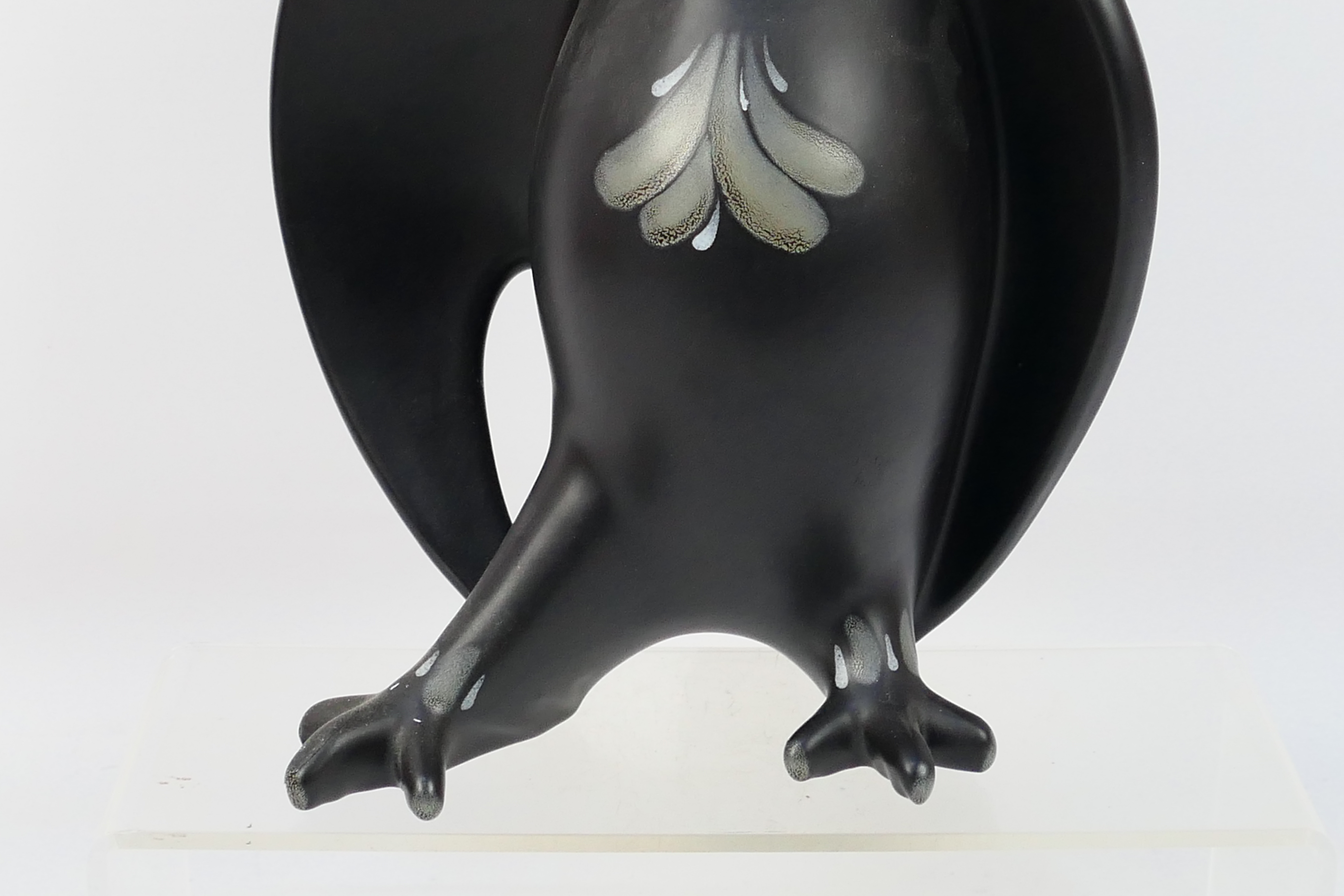 Agullo de C for Porta Celi, a stylised ceramic owl figure and matte black glaze, - Image 3 of 6