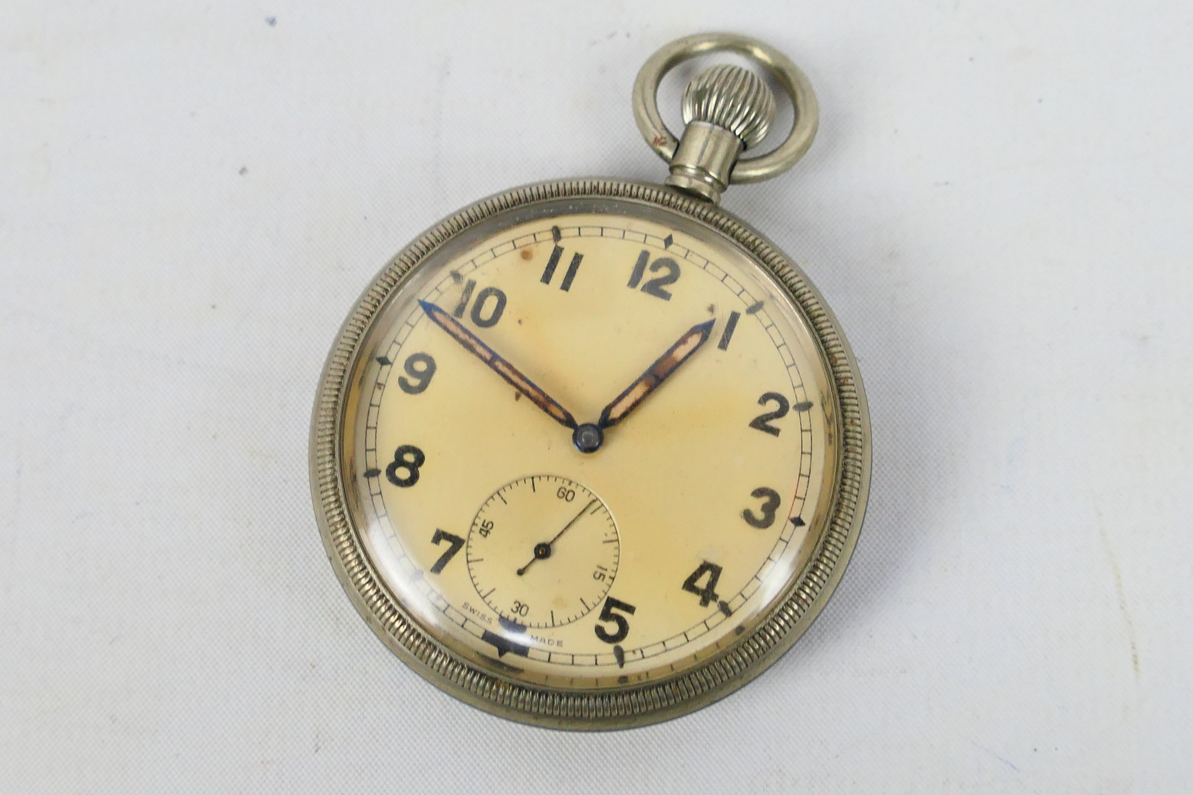 A vintage mantel or desk clock in the form of a longcase clock, - Image 5 of 6