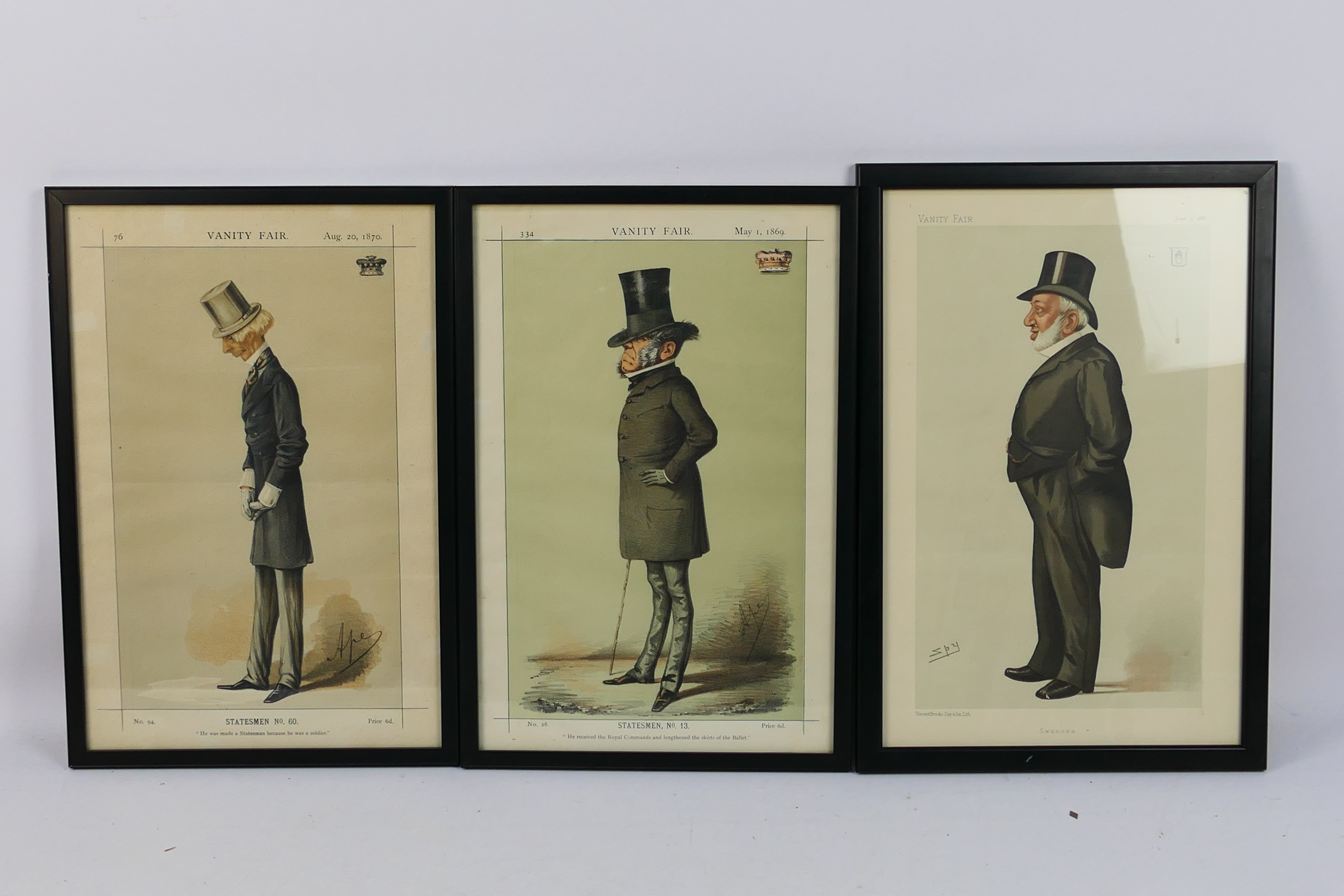 A collection of framed Vanity Fair prints, Ape and Spy, approximately 36 cm x 24 cm, nine. - Image 5 of 5