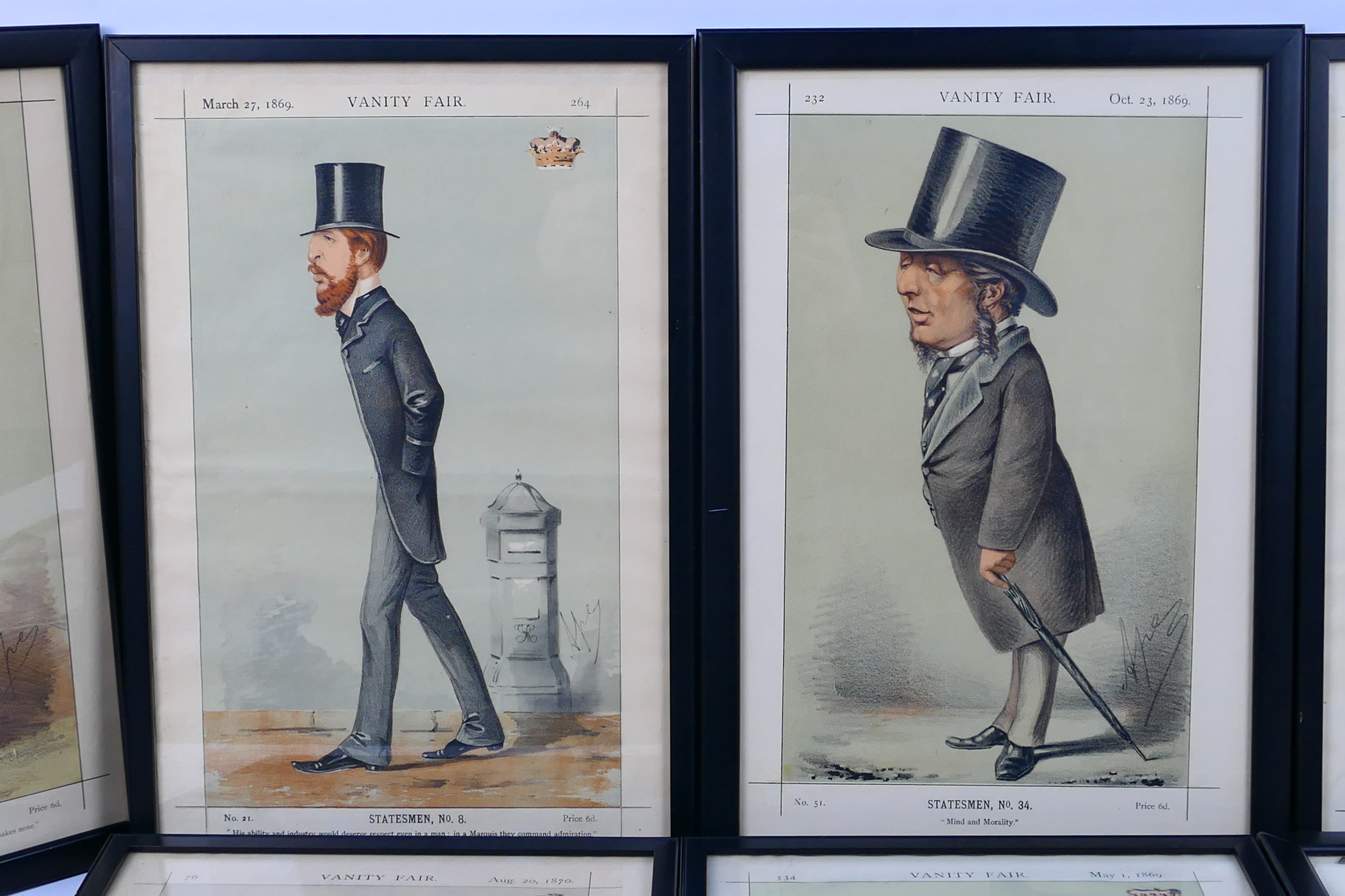 A collection of framed Vanity Fair prints, Ape and Spy, approximately 36 cm x 24 cm, nine. - Image 2 of 5