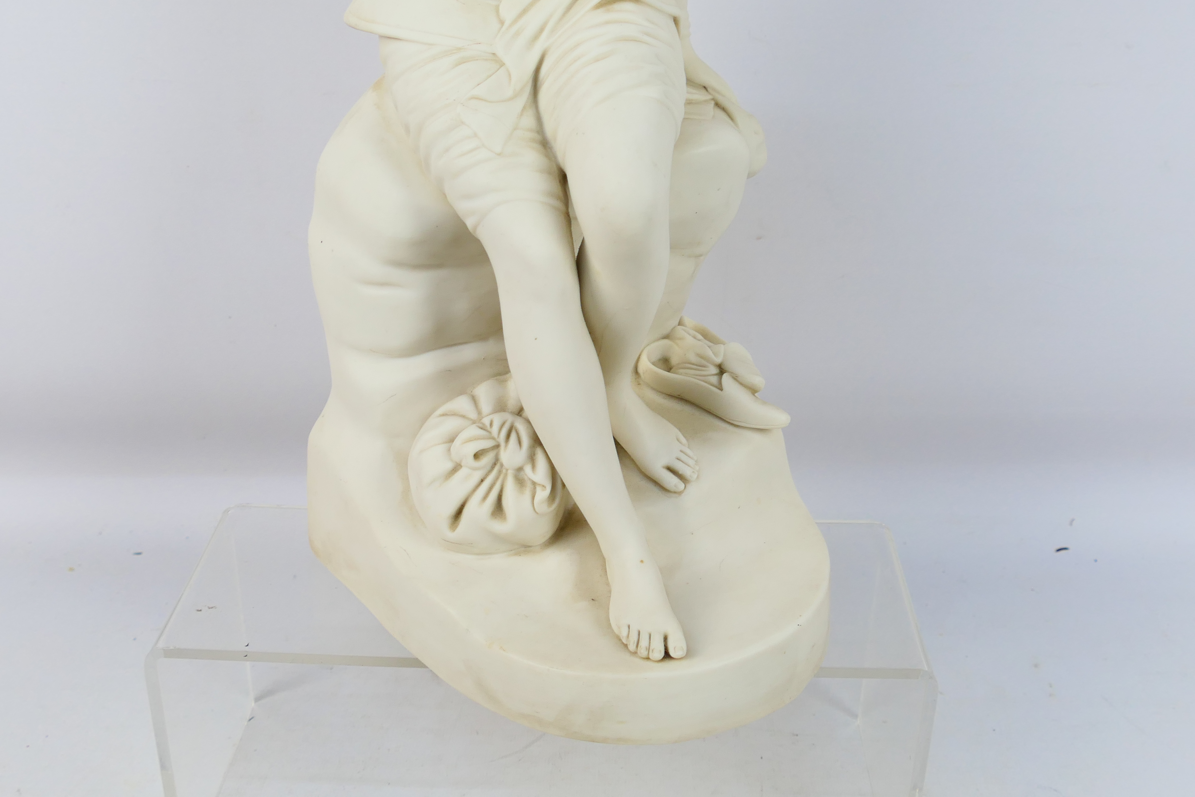 Attributed To Minton - A parian figure of Dorothea, after a model by John Bell, - Image 3 of 7
