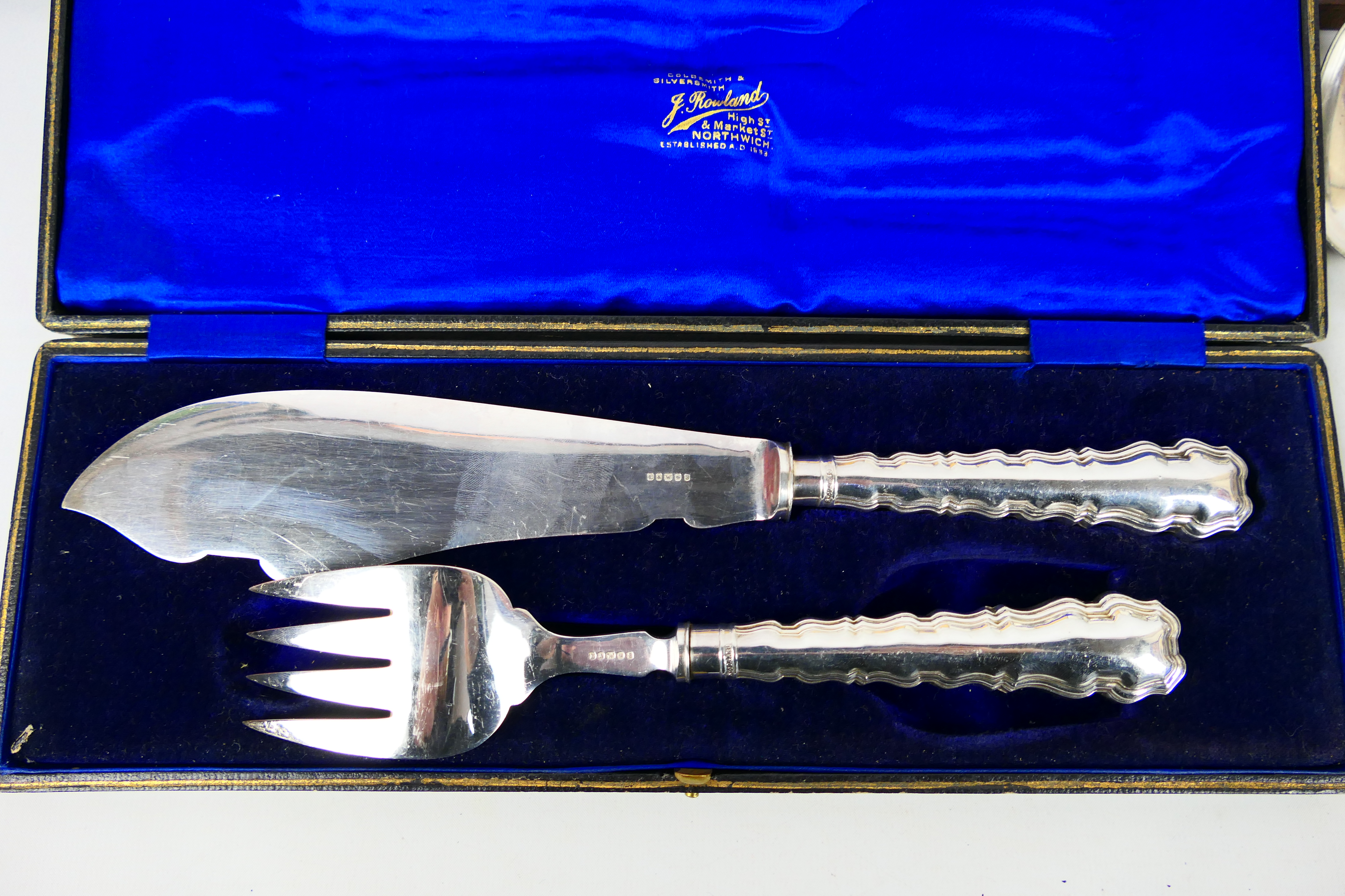 A collection of various silver plated ware including five boxed cutlery sets, - Image 2 of 9
