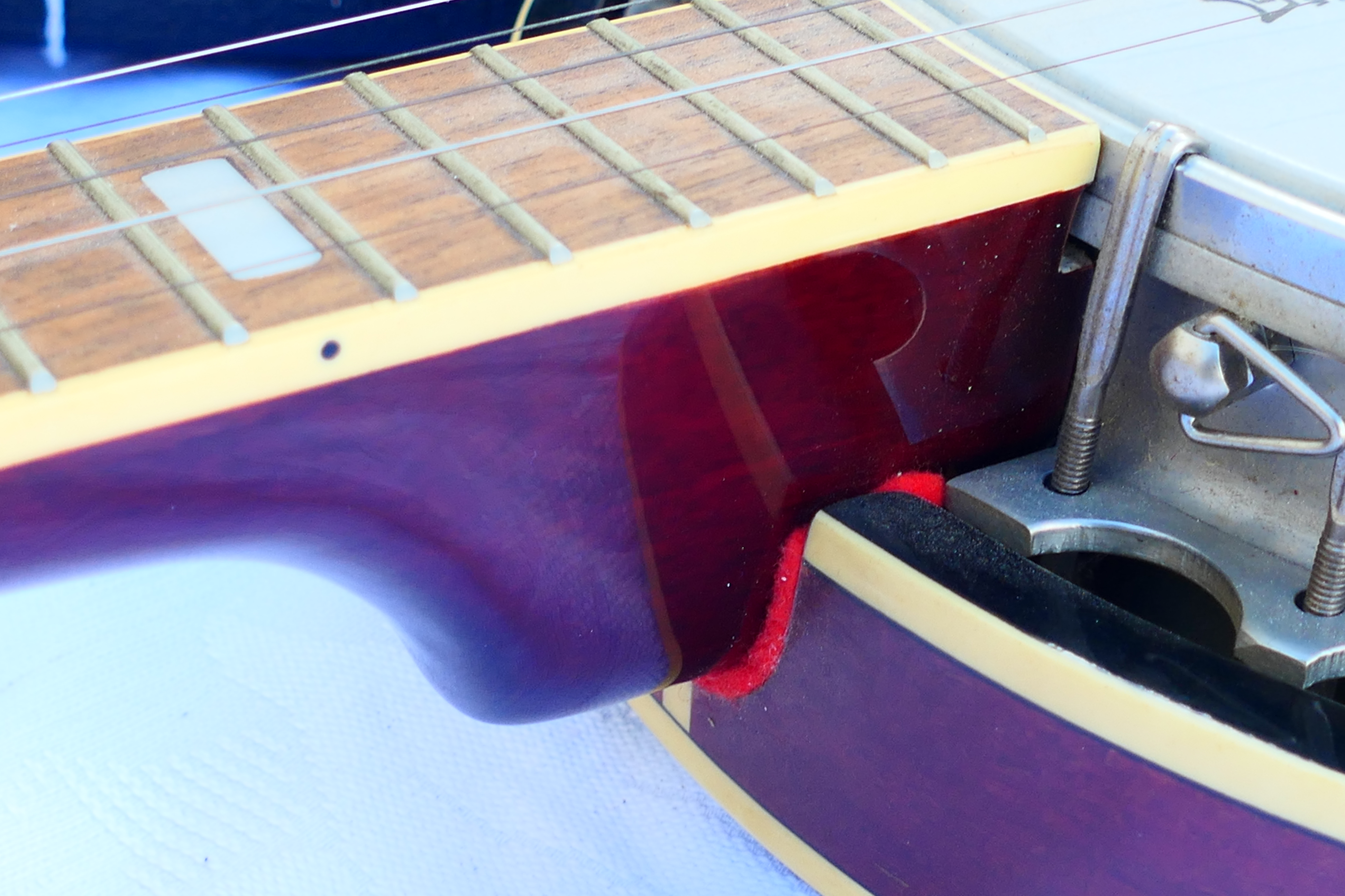 A Westfield five string banjo with Remo Weather King head, contained in hard case with accessories. - Image 9 of 12