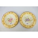 A pair of late 19th century Royal Worcester cabinet plates,