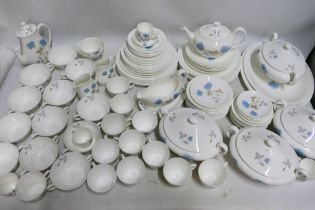 Wedgwood - A large Wedgwood Ice Rose dinner/tea set - Pieces include soup bowls, cream jugs,