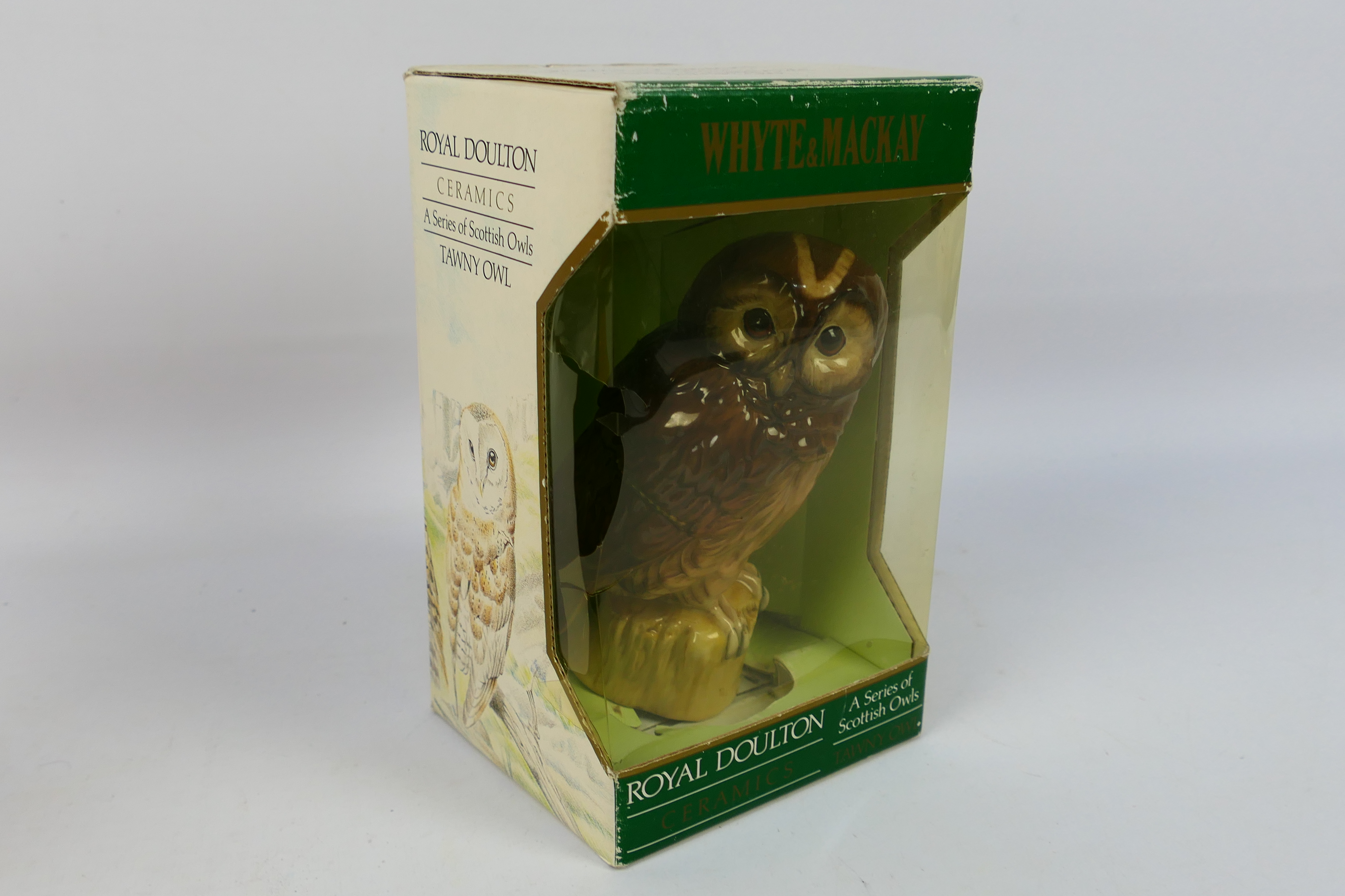 A Royal Doulton Whyte & Mackay Tawny Owl decanter from the Scottish Owls Series, 20cl and 40% abv, - Image 10 of 13