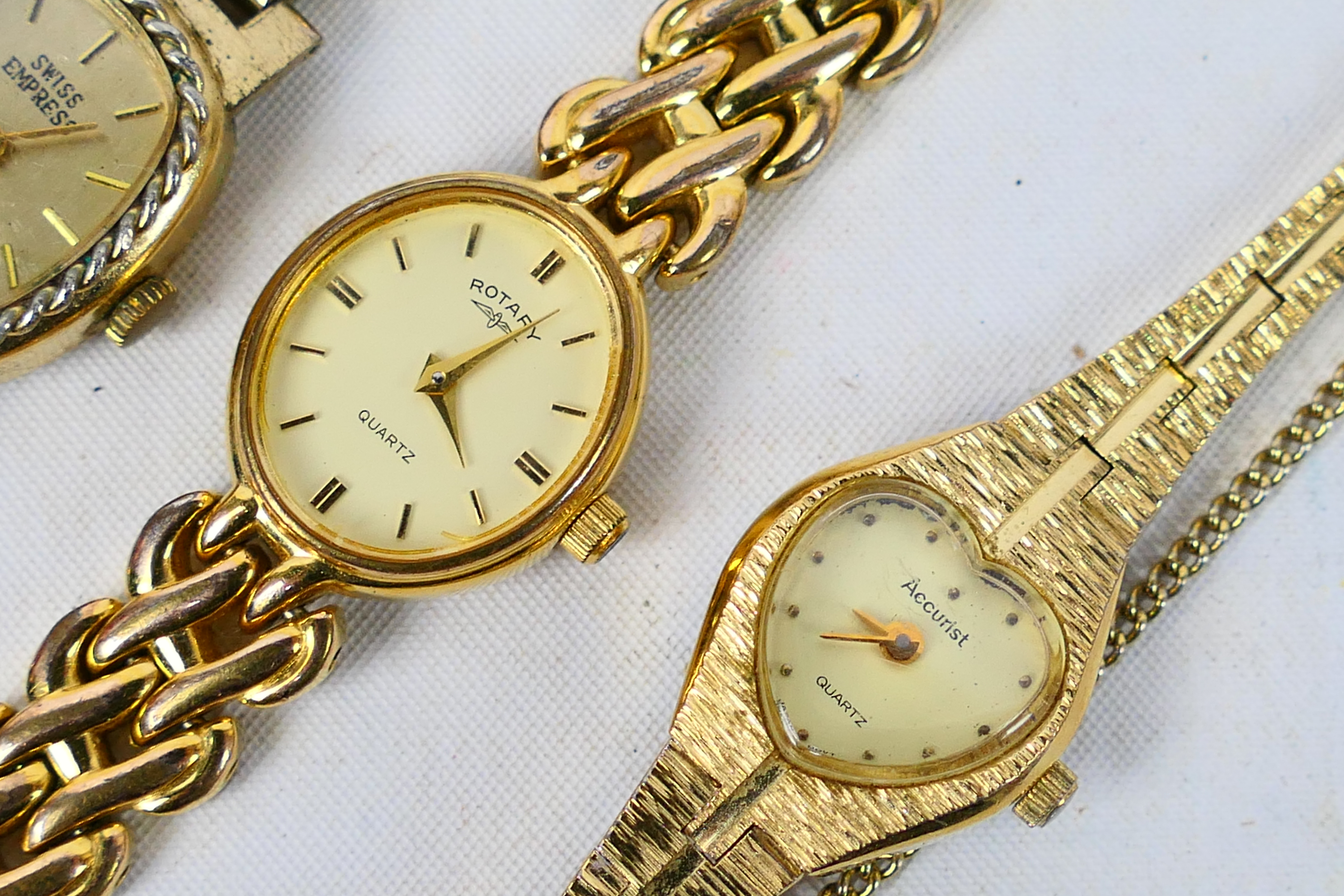 Three lady's wrist watches comprising Rotary, Accurist and other. - Image 4 of 5