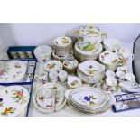 A collection of Royal Worcester Evesham pattern tablewares, part boxed, in excess of 100 pieces.