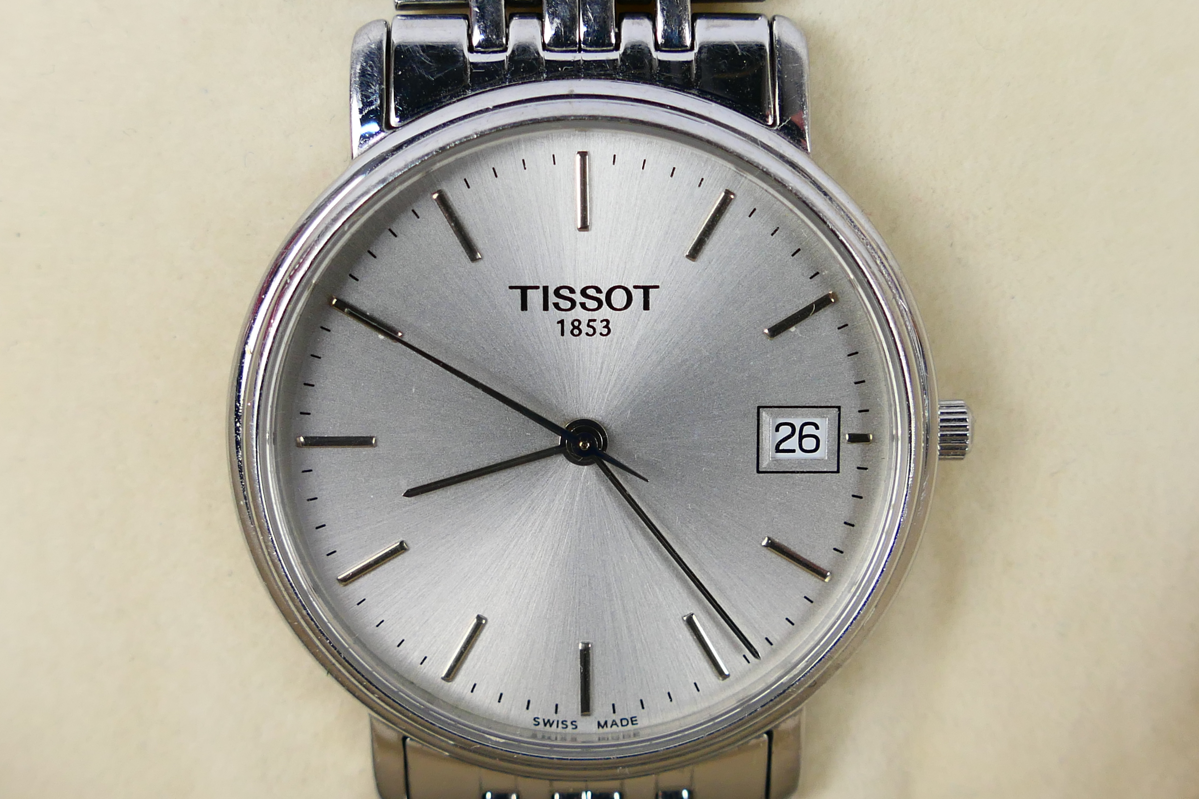 A stainless steel Tissot wrist watch contained in original box with paperwork. - Image 3 of 6