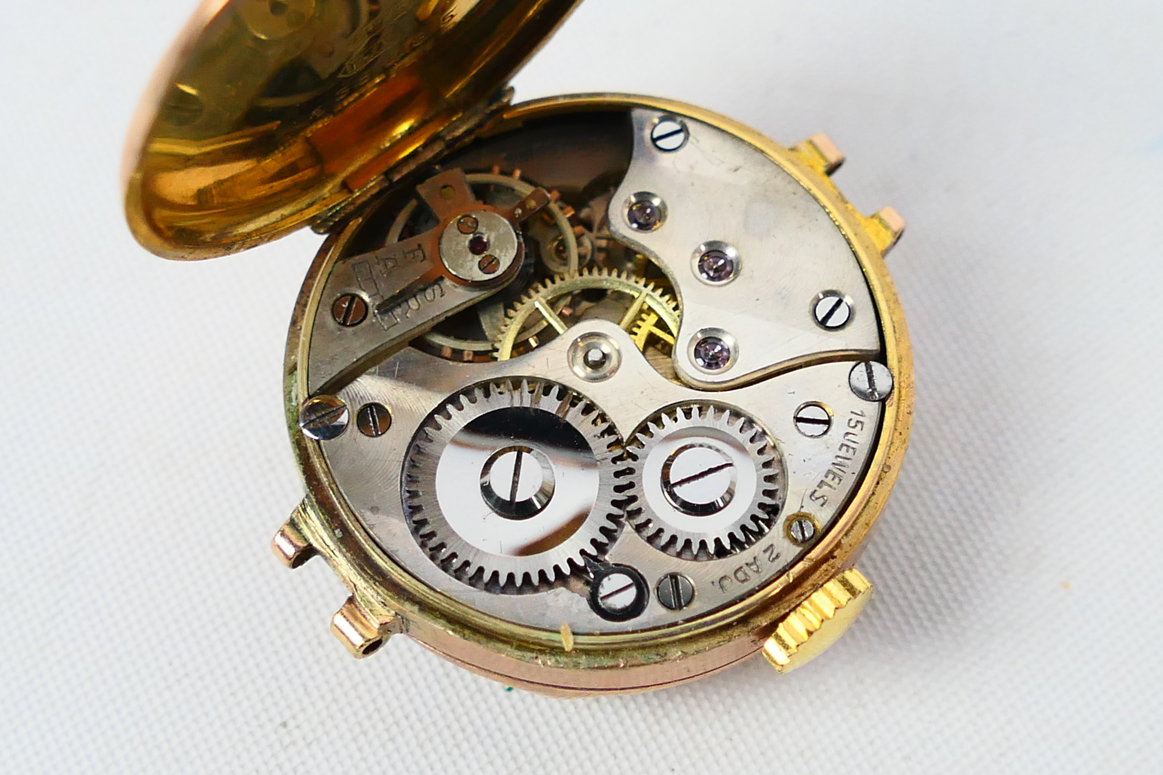 A 9ct rose gold cased wrist watch, approximately 13.7 grams. - Image 4 of 5