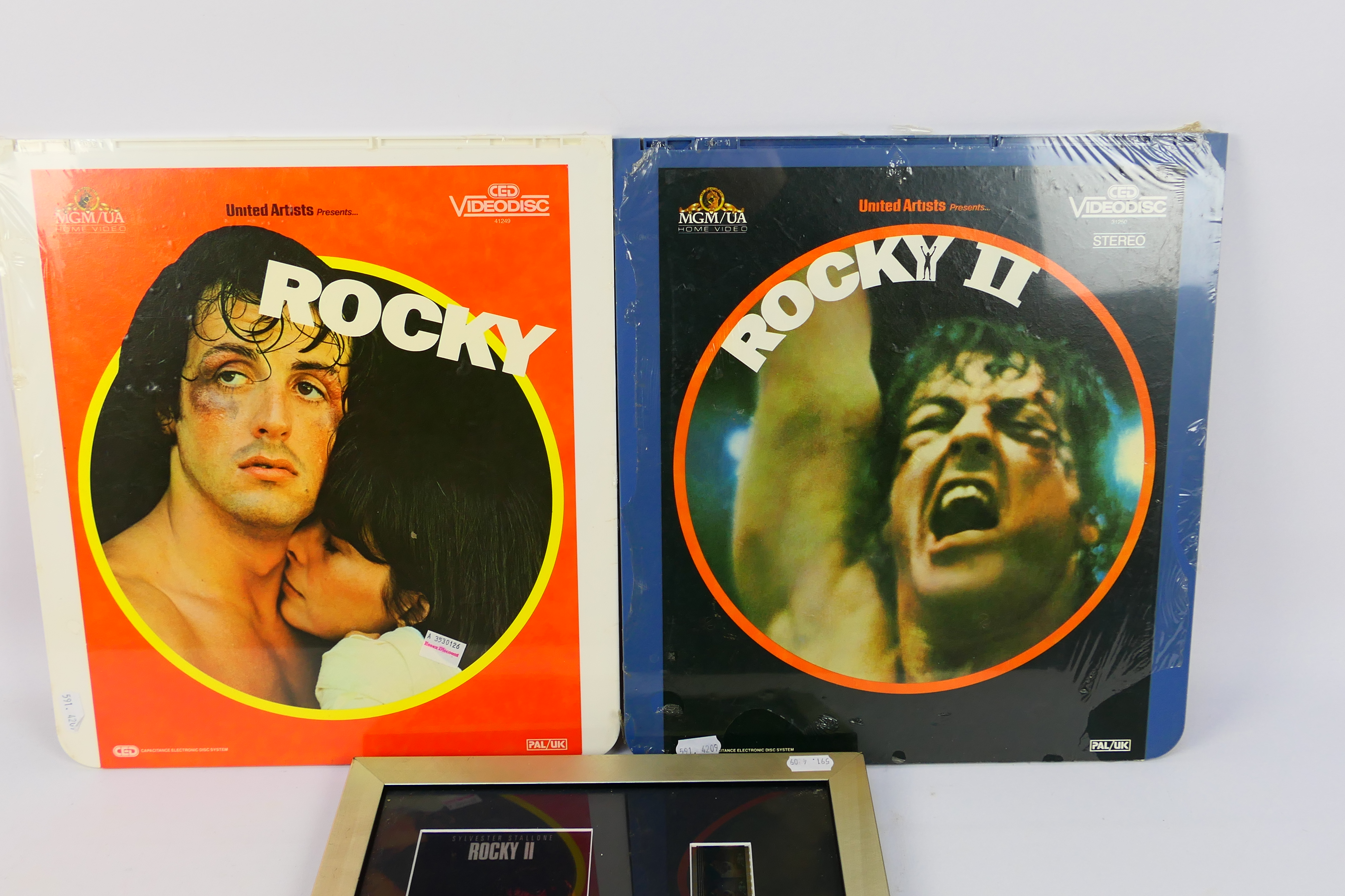 Rocky - Lot to include a limited edition Rocky II filmcel montage and two CED Videodiscs comprising - Image 2 of 8