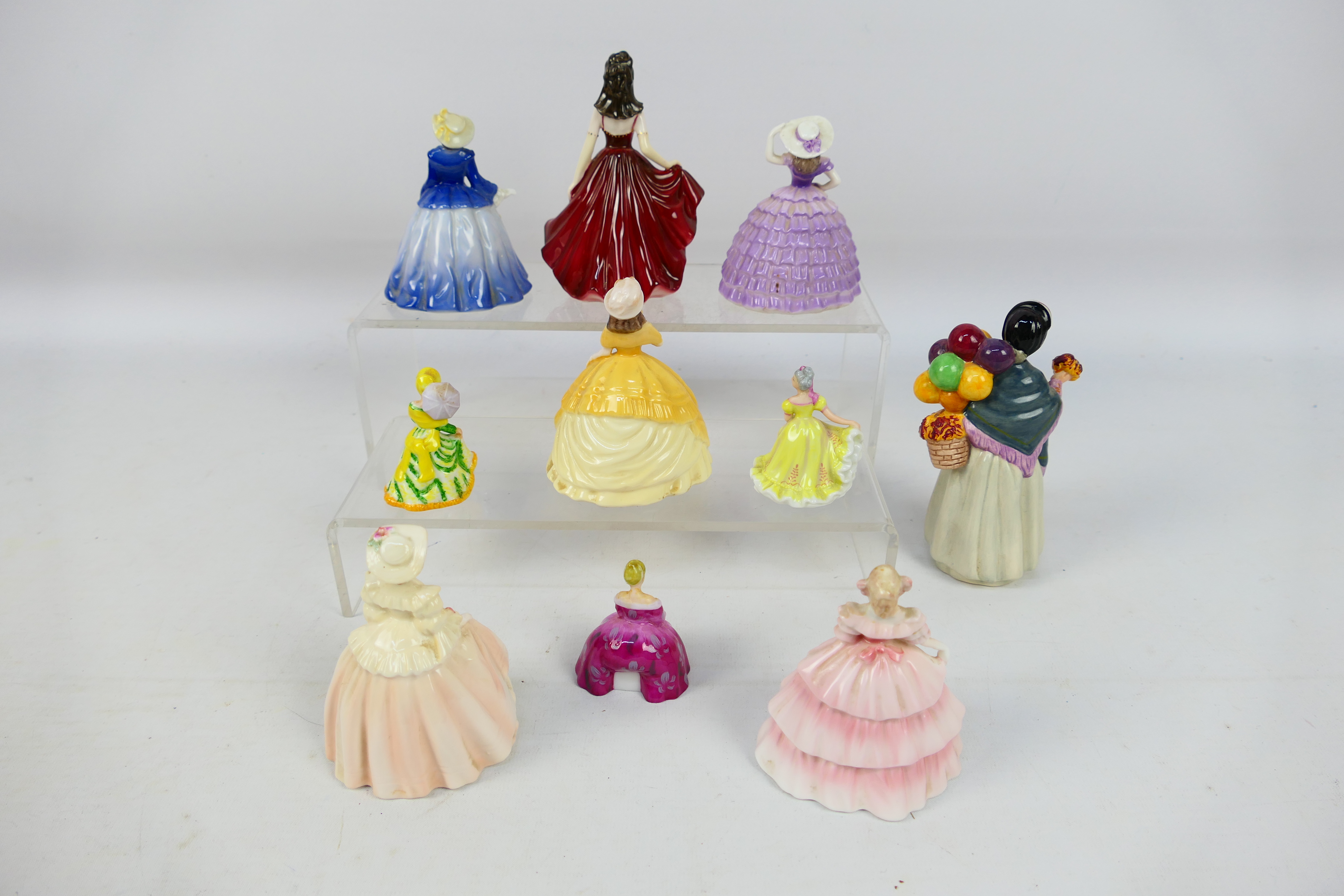 A quantity of small and miniature lady figures to include Royal Doulton, - Image 6 of 6
