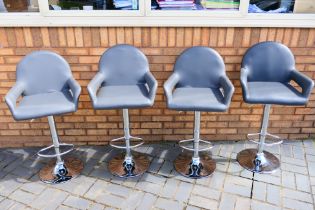 Four adjustable breakfast / bar stools. [4].