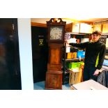 An early 19th century mahogany-cased 8-day longcase clock,