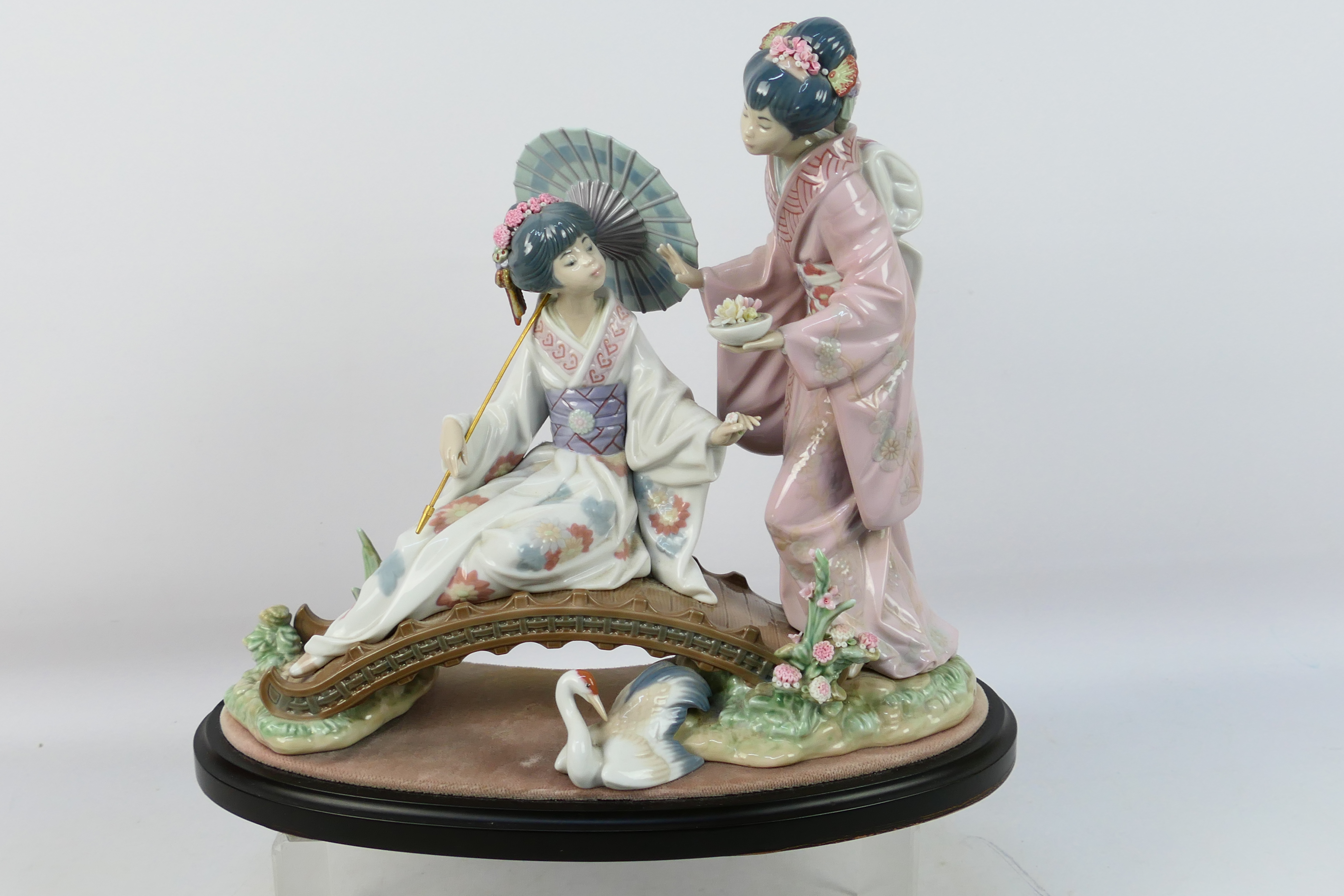 Lladro - A large group entitled Springtime In Japan, # 1445,