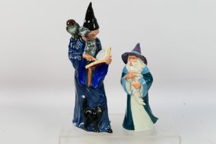 Royal Doulton - Two figures comprising The Wizard # HN2877 and Gandalf (Middle Earth Series),