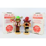 Two traditional German handmade wooden figural nutcrackers by Steinbach,