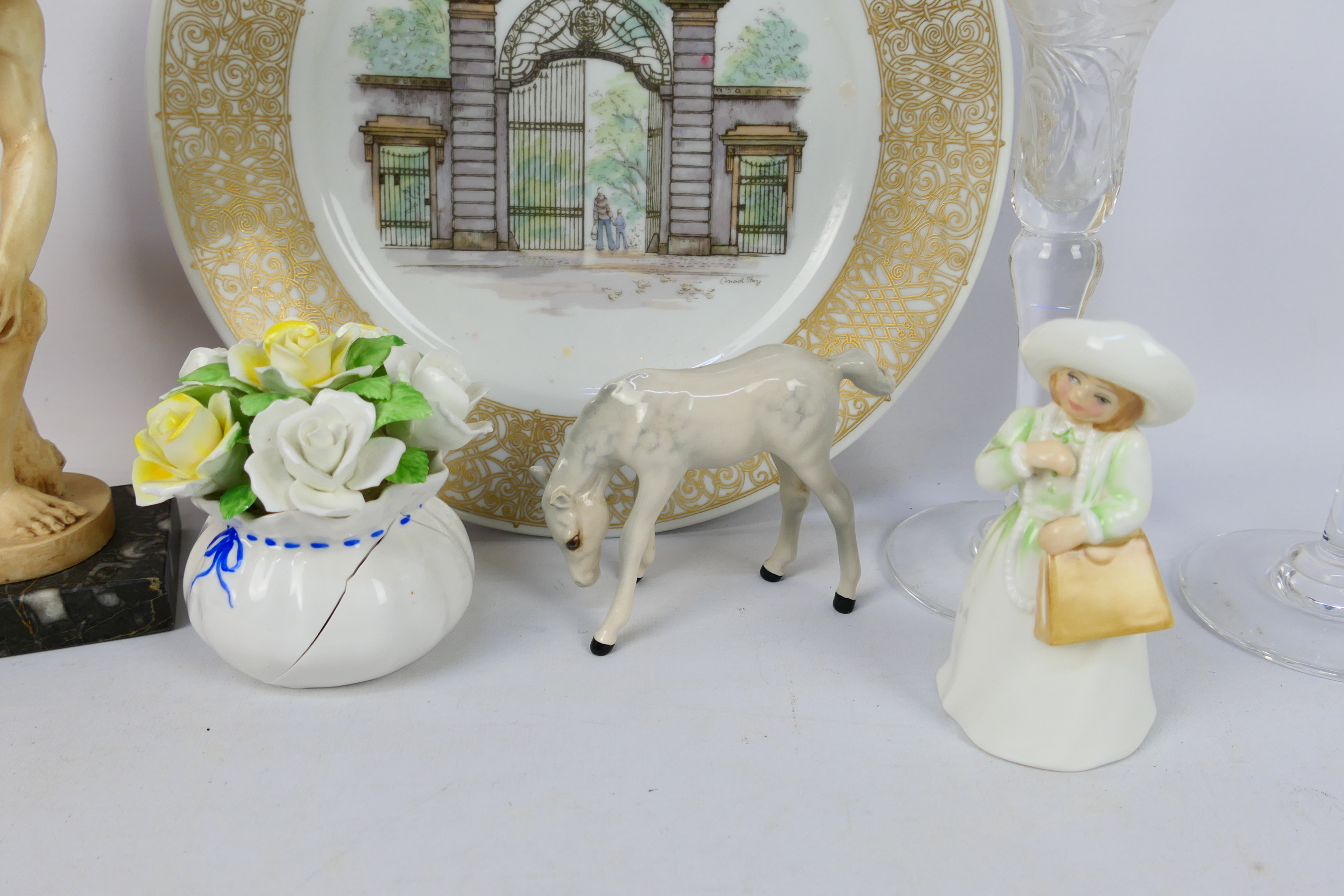 Lot to include a Royal Doulton foal figure, Royal Copenhagen plate, - Image 4 of 6
