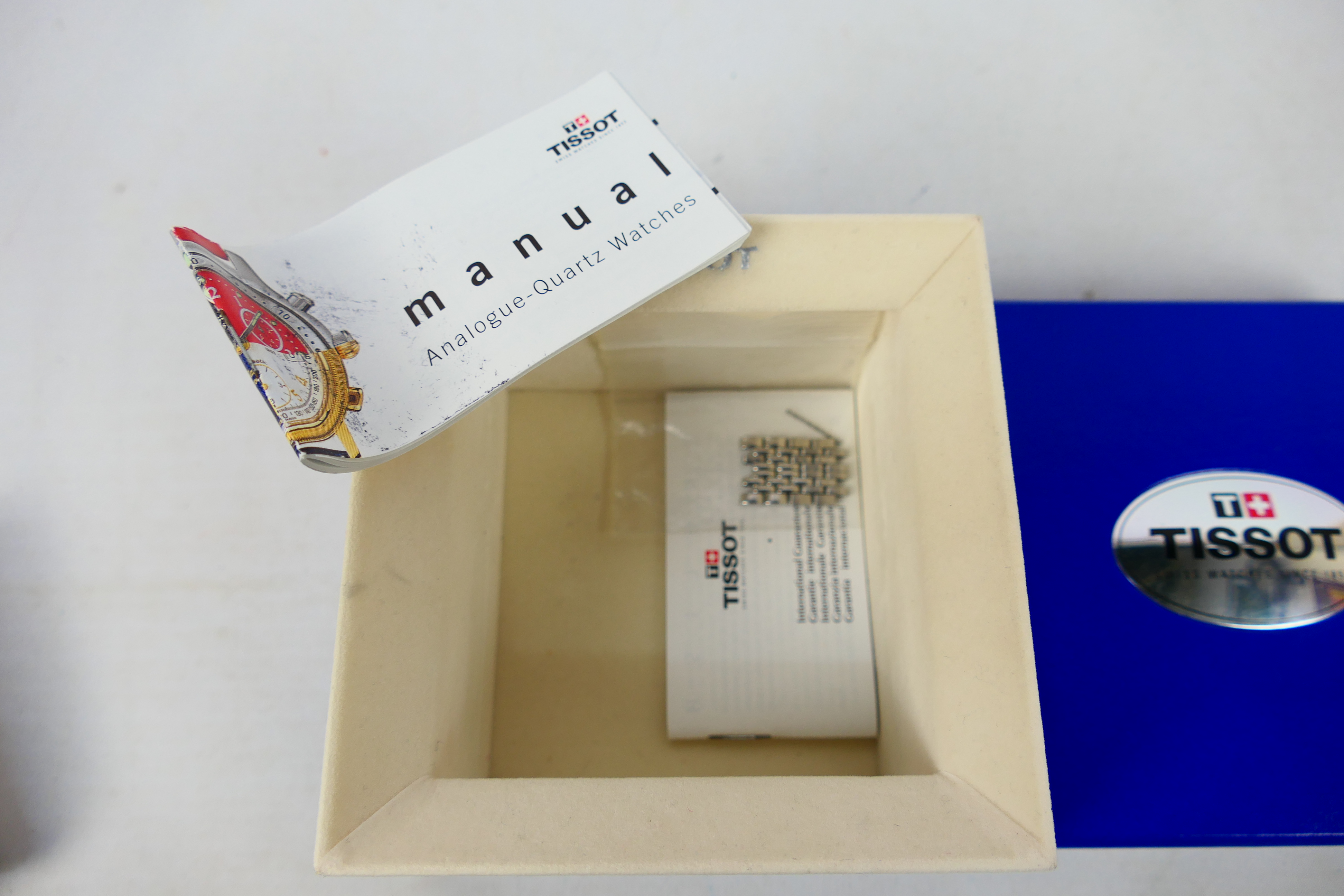 A stainless steel Tissot wrist watch contained in original box with paperwork. - Image 6 of 6