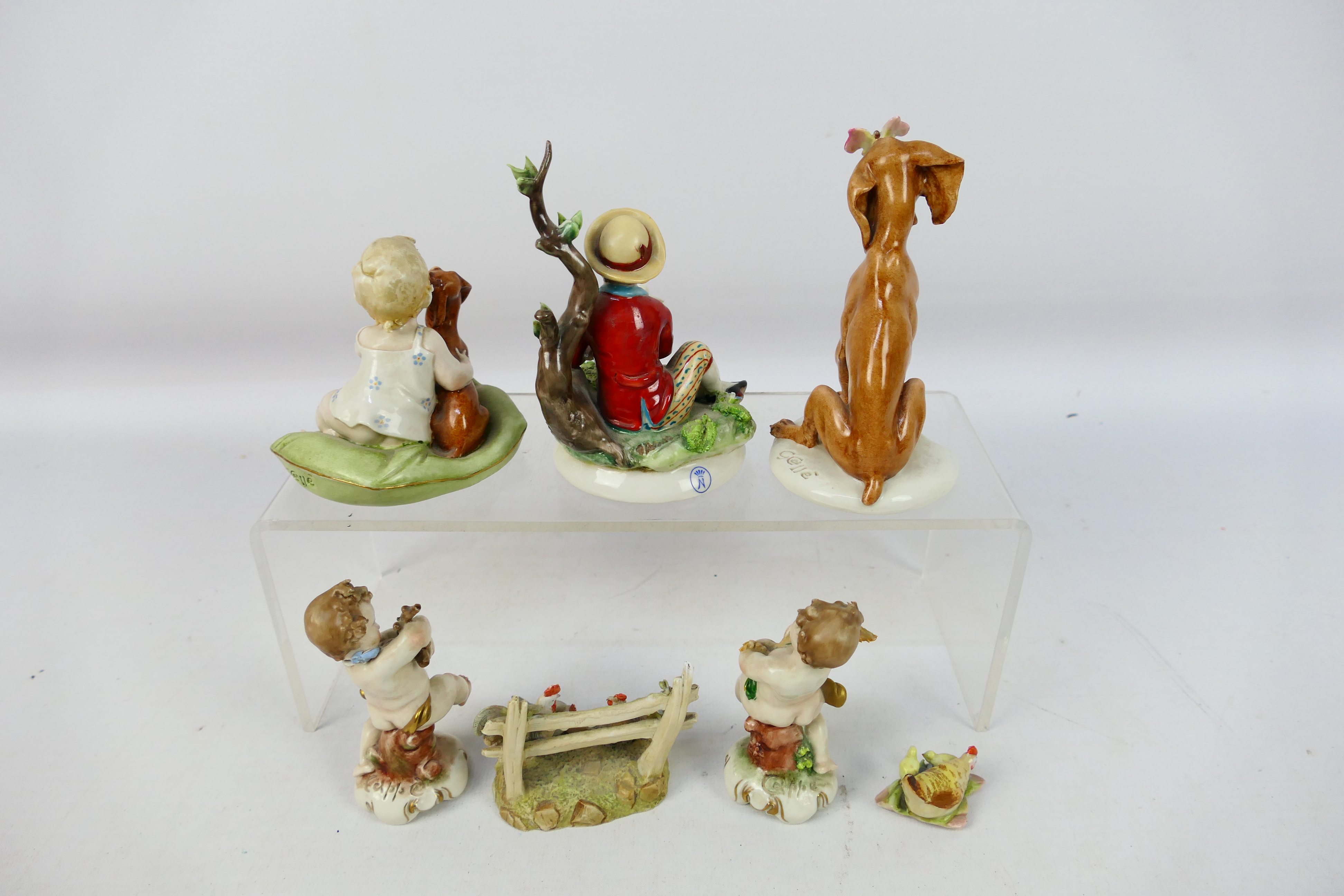 A collection of small Capodimonte figures / groups to include Giuseppe Cappe, - Image 6 of 14